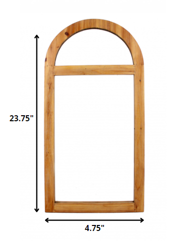 Brown Arch Accent Mirror