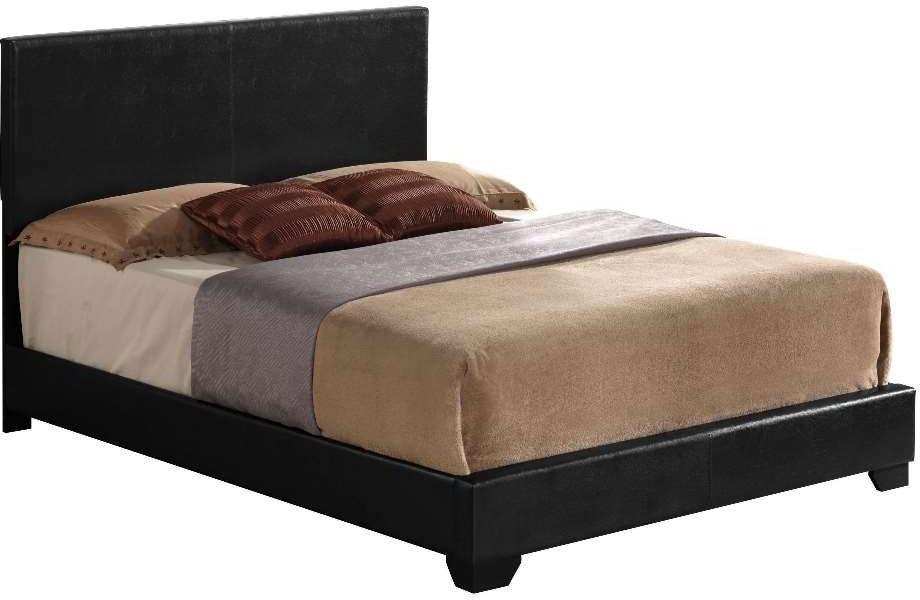 86" X 79" X 47" Black Pu Panel King Bed