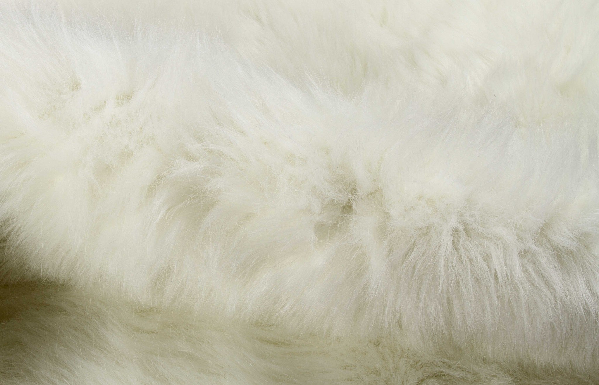 5' X 8' Polar Bear Off White Faux Hide Area Rug