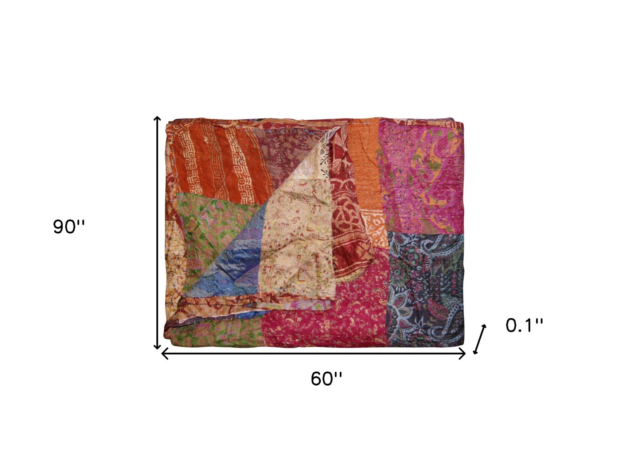 60" X 90" Silk Multicolor Throws