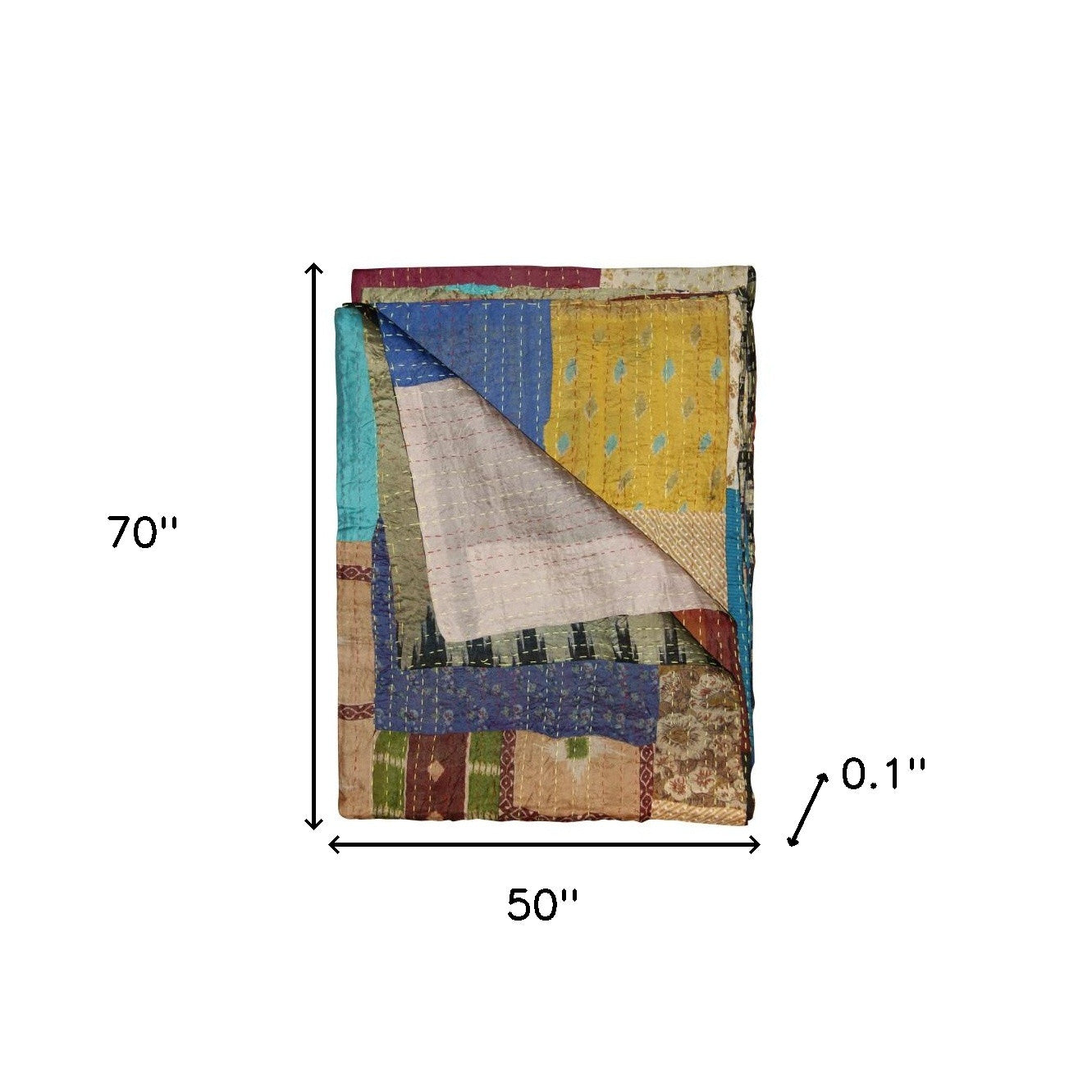 50" X 70" Silk Multicolor Throws