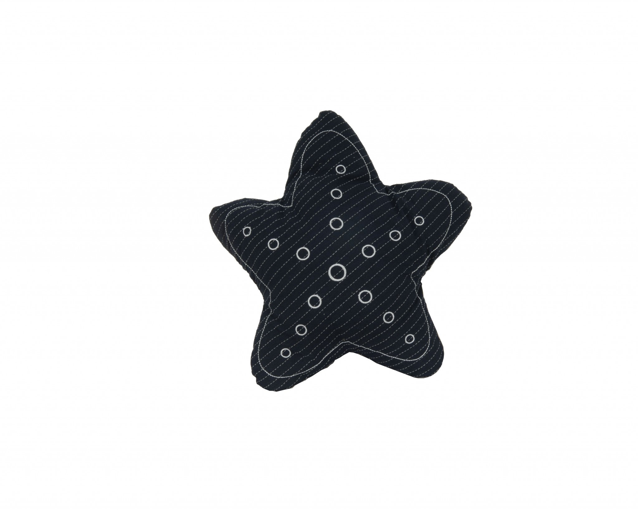 Blue With White 3D Shape Star Pillow