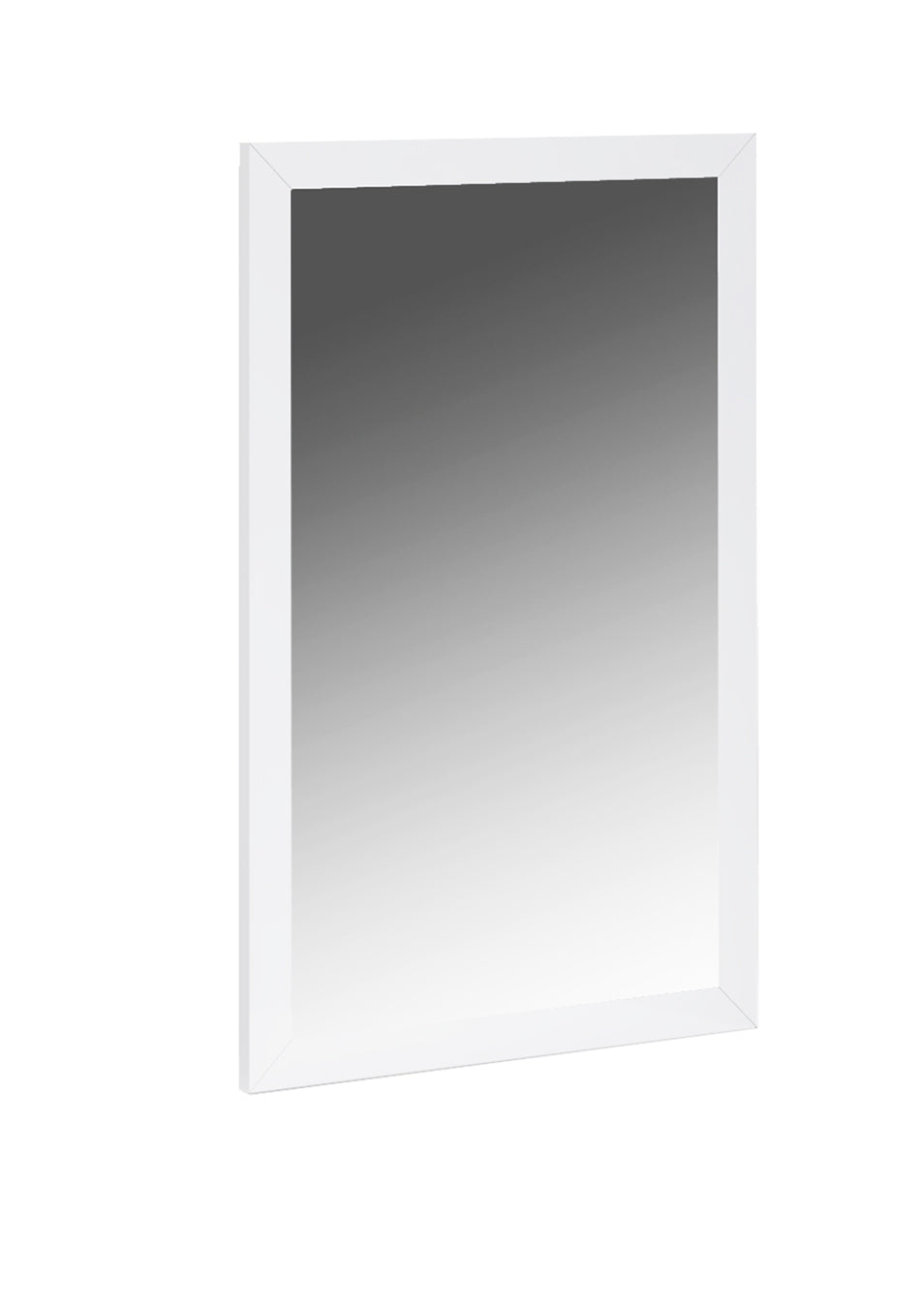 White Rectangle Accent Mirror