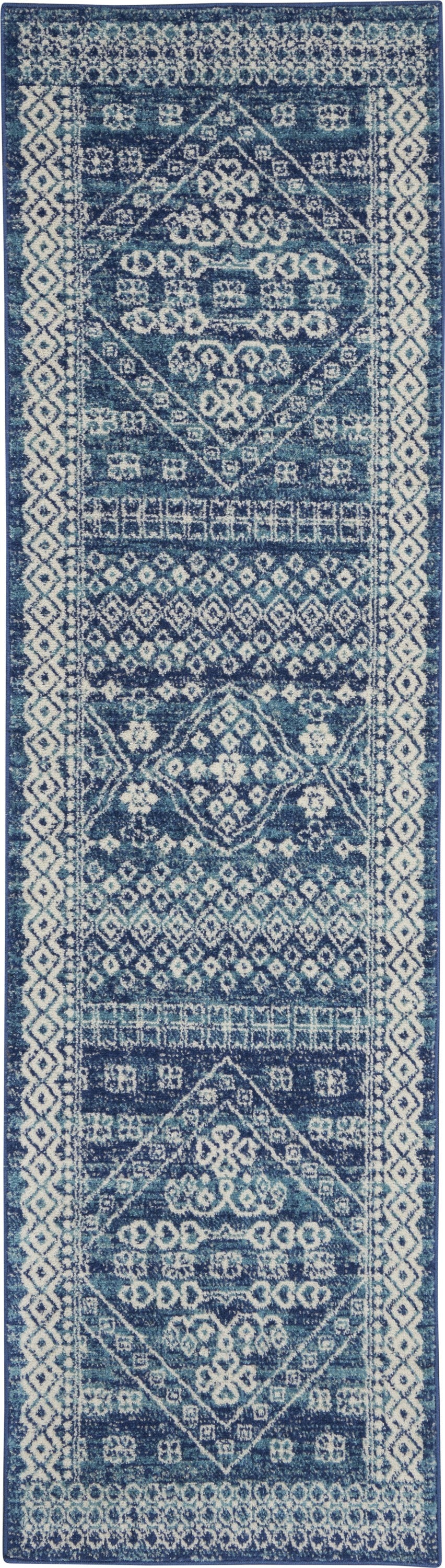 2' X 3' Navy Blue Power Loom Area Rug