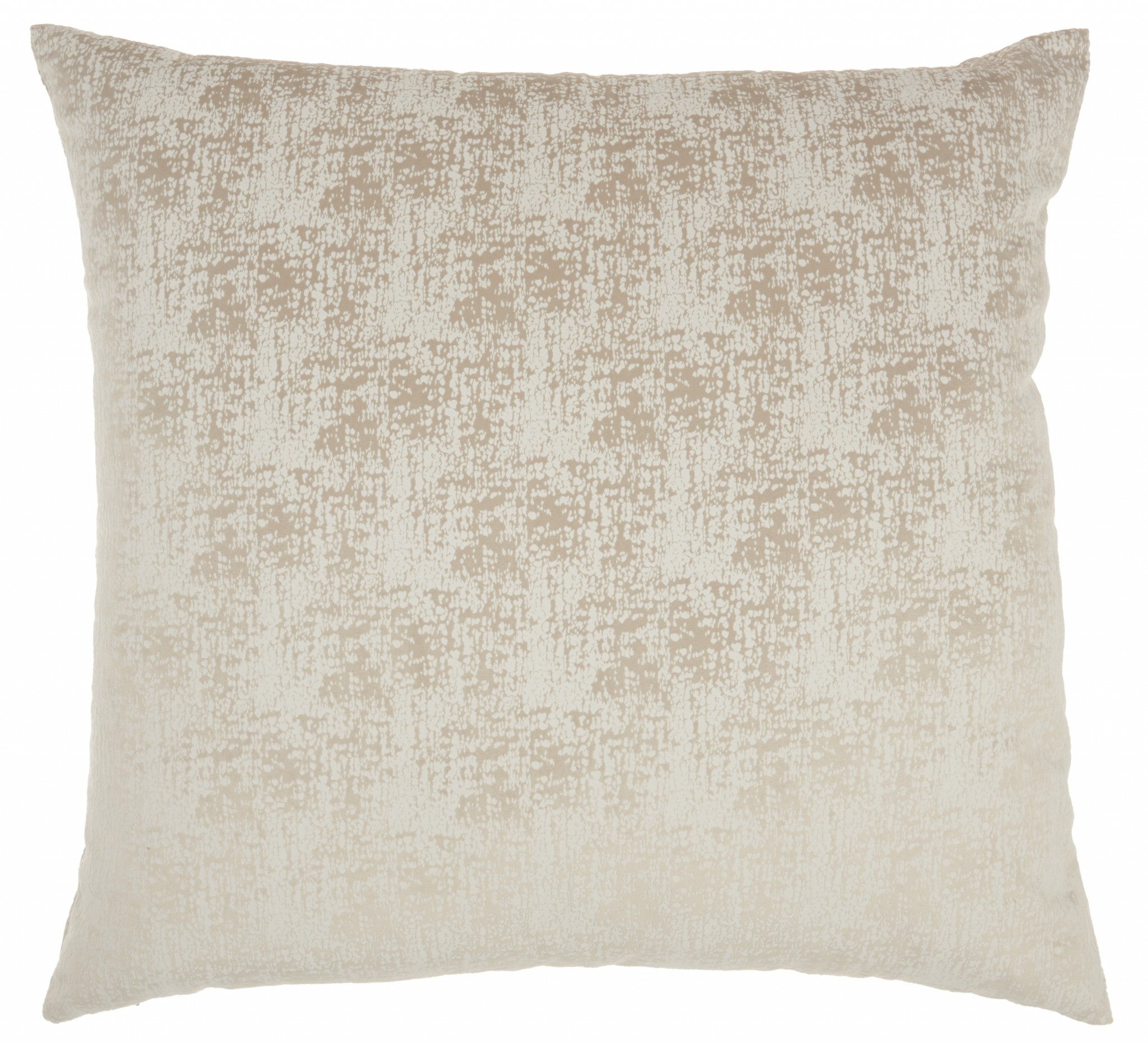 22" Beige Throw Pillow