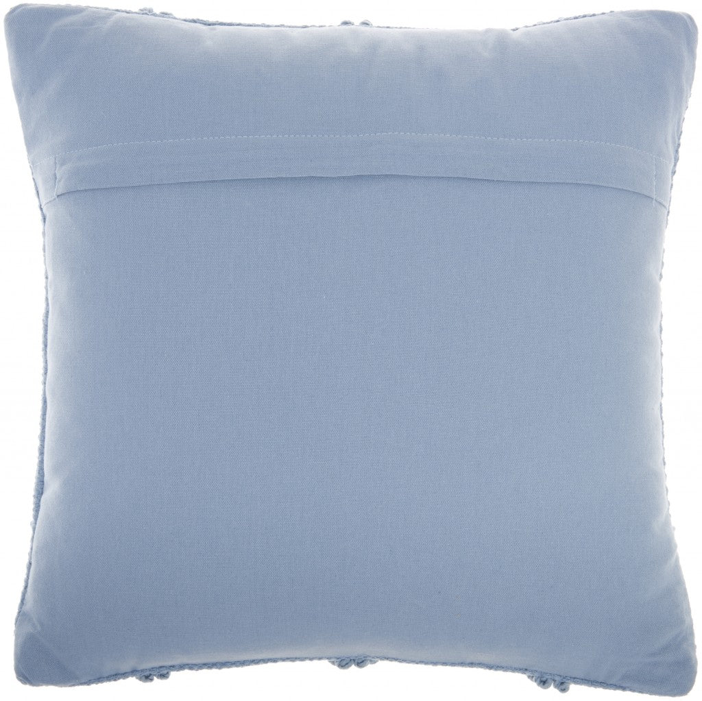 Soft Blue Textured Diamonds Throw Pillow