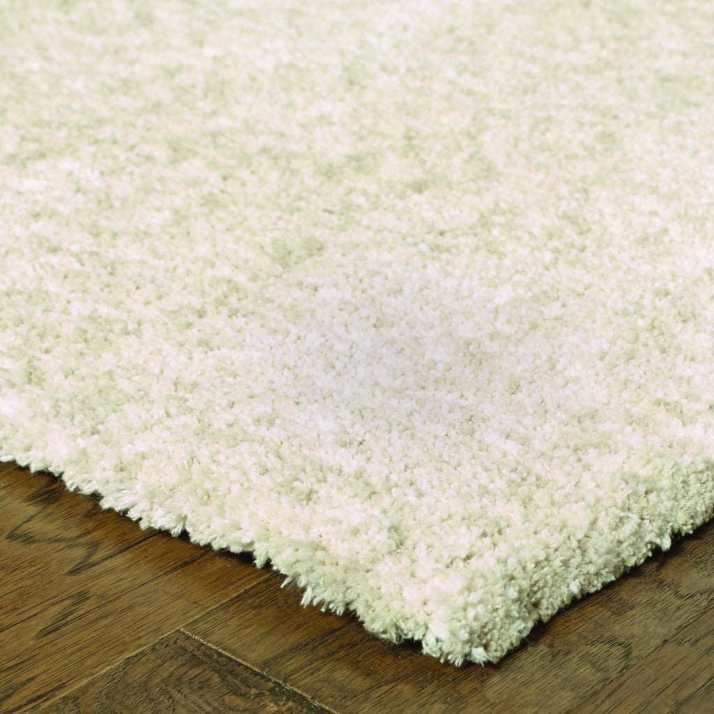 3’ X 5’ Modern Shag Ivory Indoor Area Rug