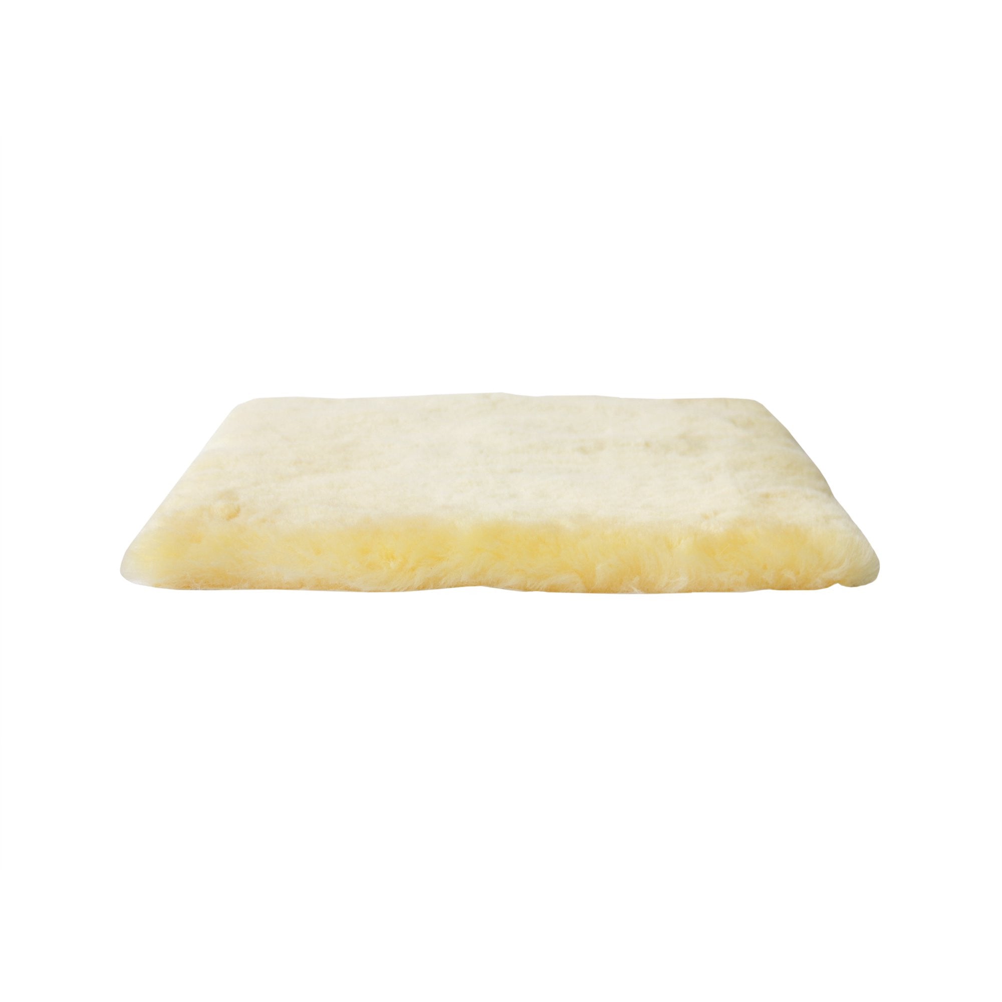 17" Square Natural Off White Medical Grade Sheepskin Chair Pad