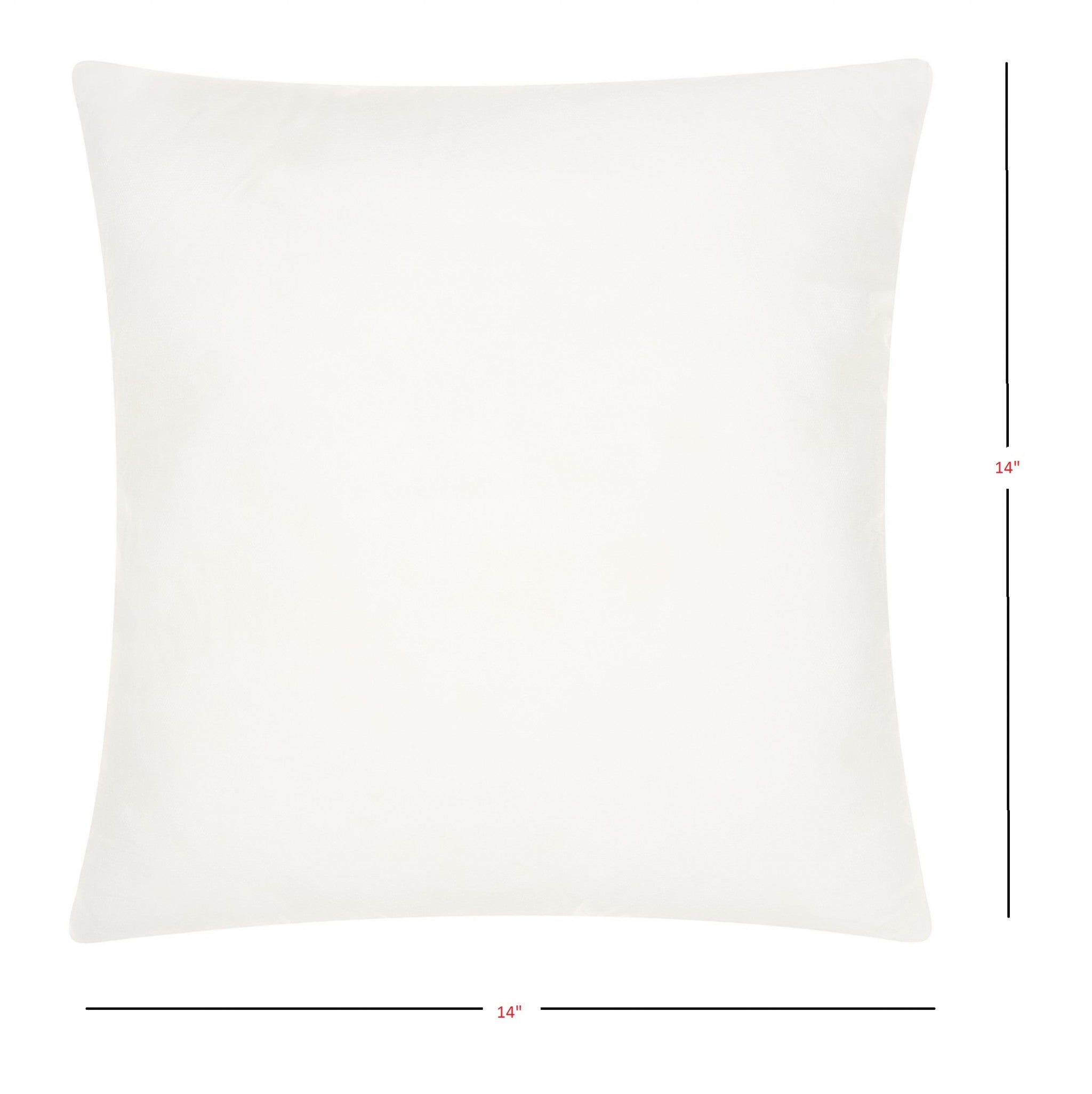 14" X 14" Choice White Square Pillow Insert