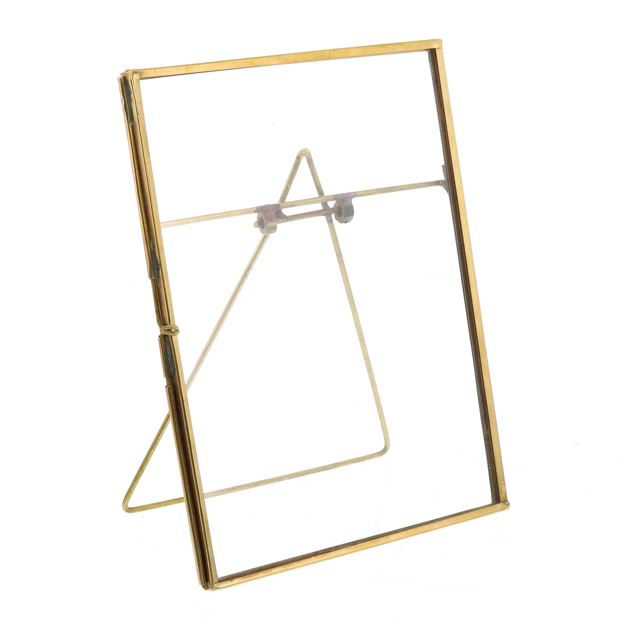 5" x 7" Gold Metal Tabletop Picture Frame