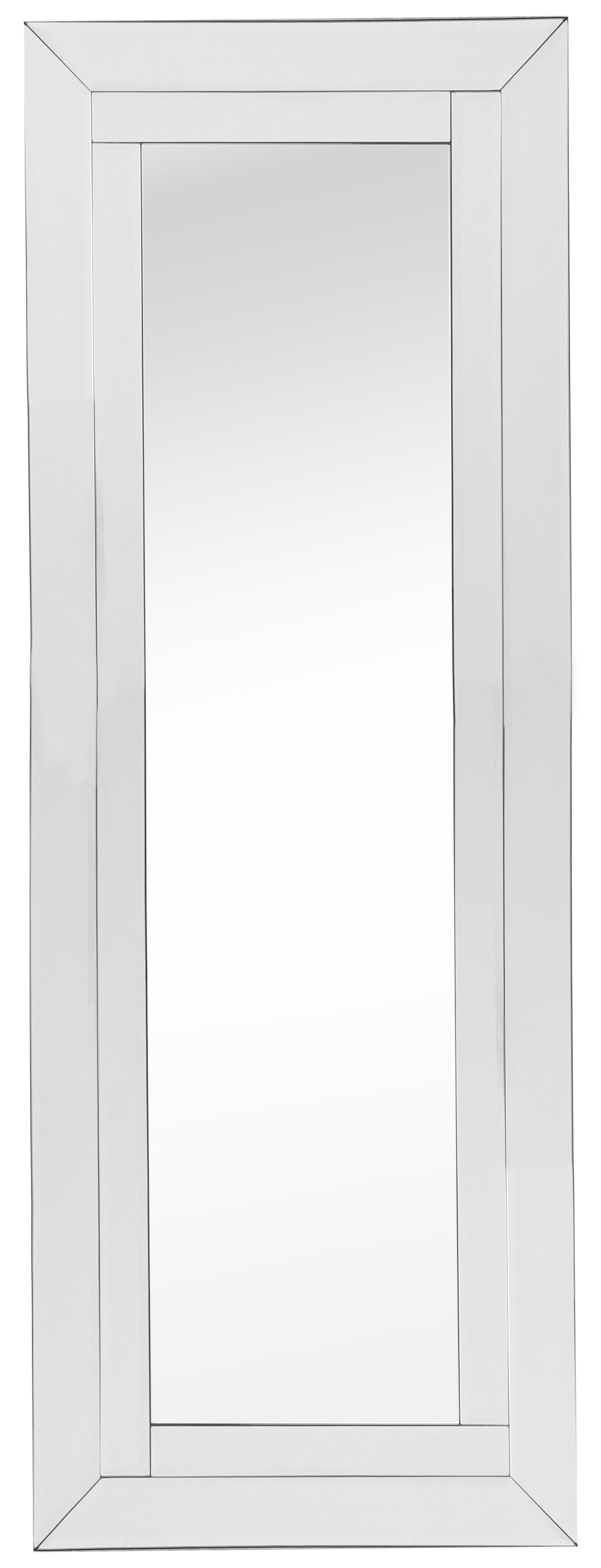 48" Clear Glass Framed Full Length Hanging Mirror