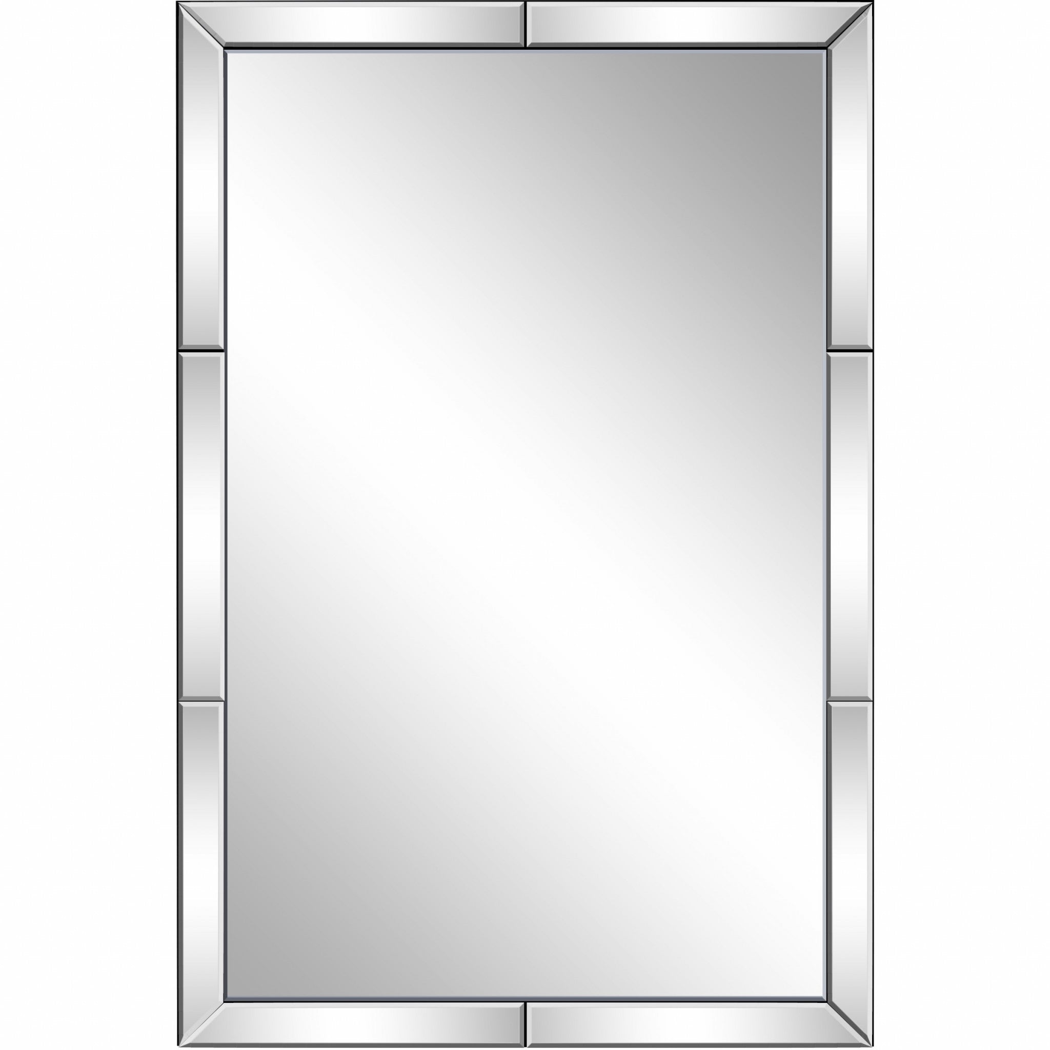 Clear Rectangle Accent Glass Mirror