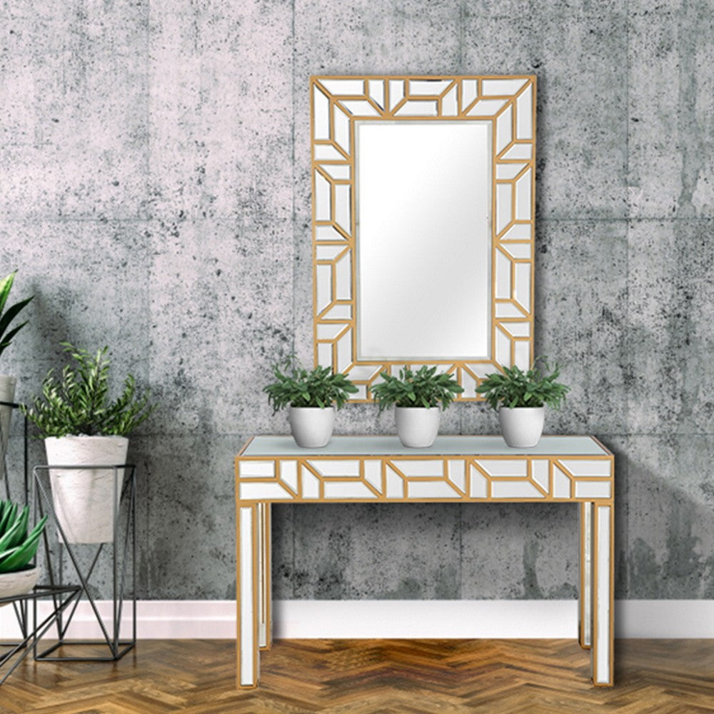 45" Gold Framed Accent Mirror