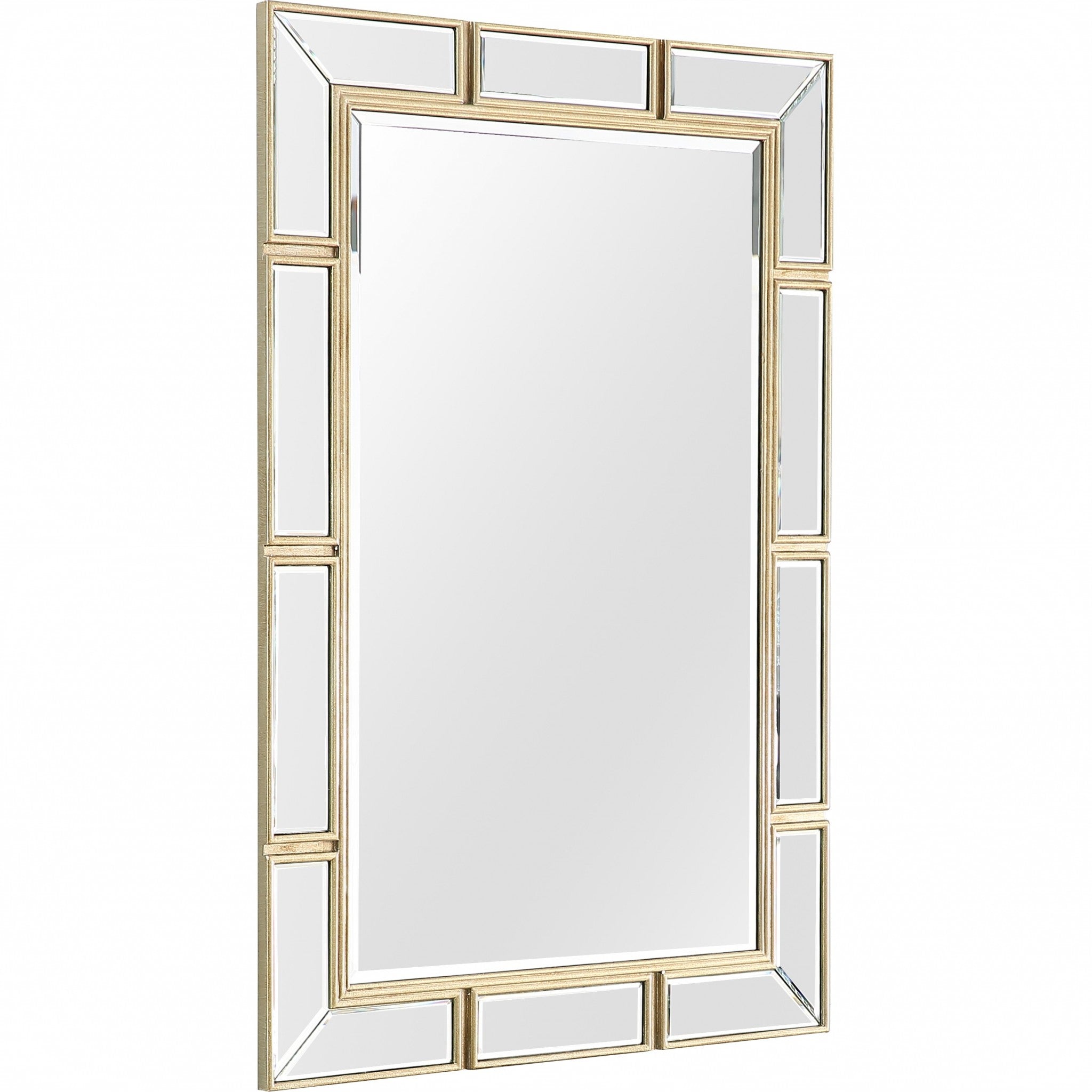 45" Silver Framed Accent Mirror