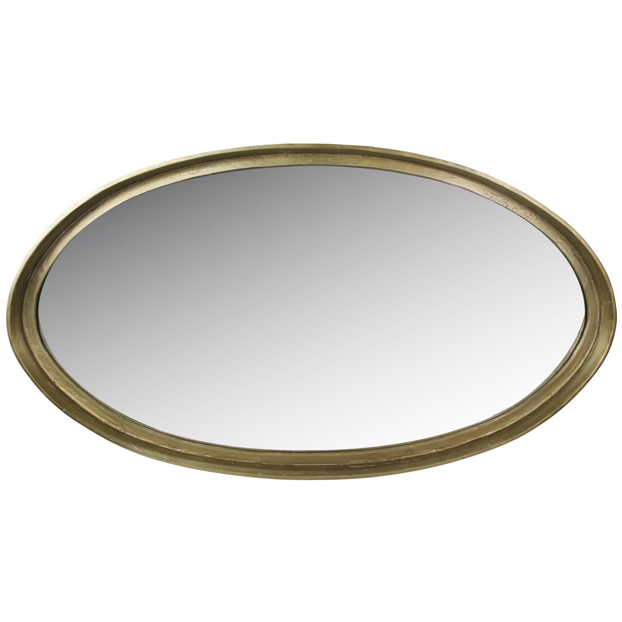 48" Gold Round Framed Accent Mirror