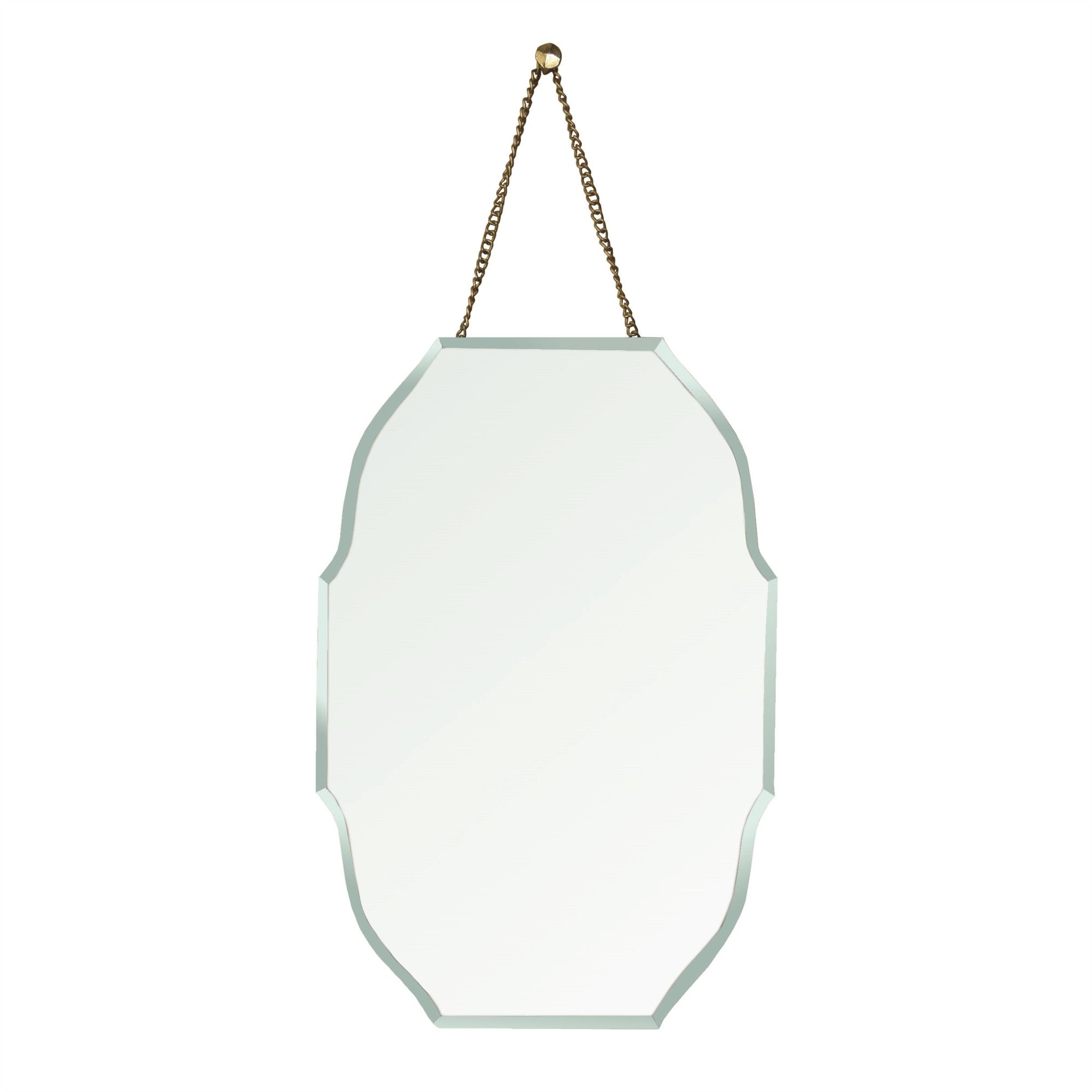 18" Gold Irregular Unframed Accent Mirror