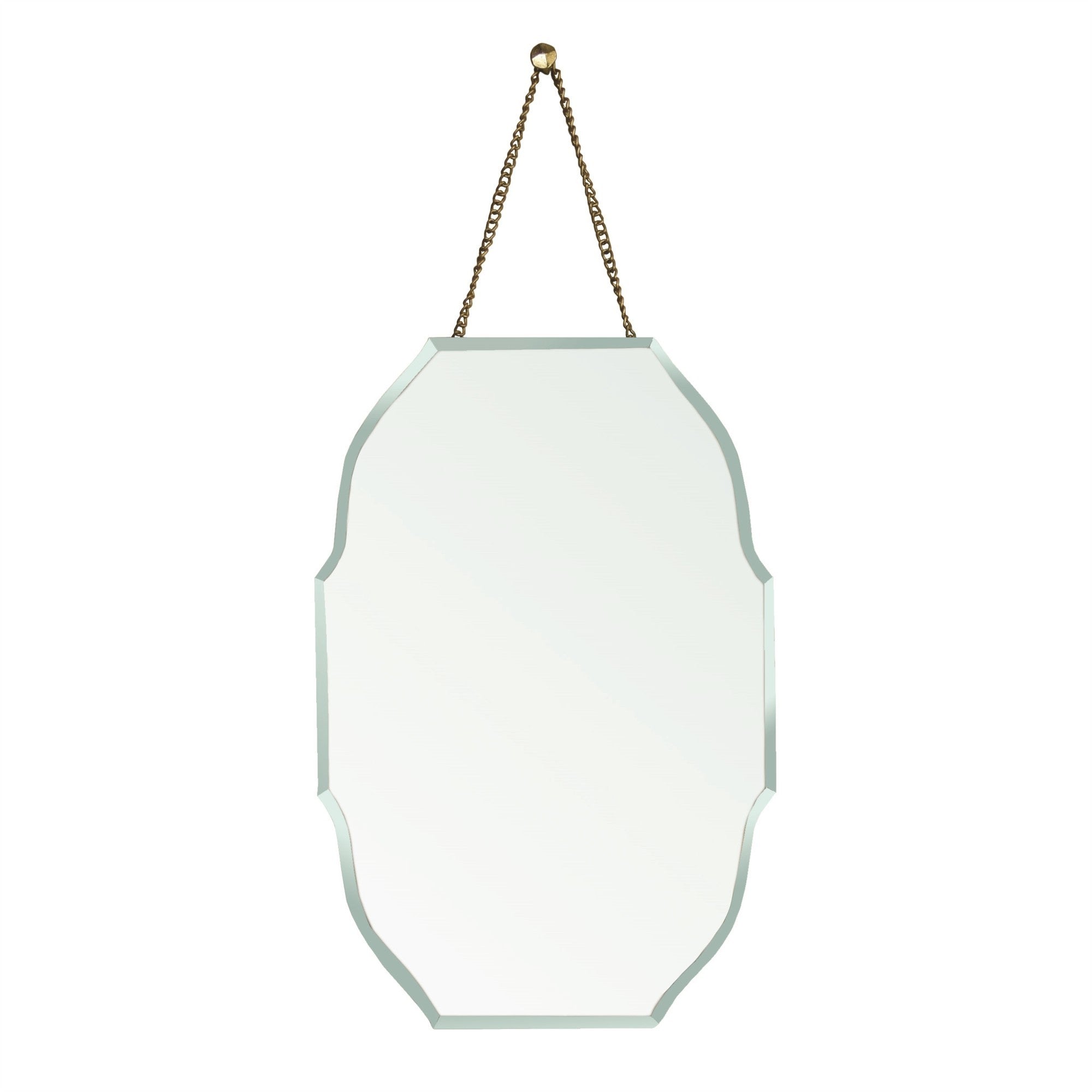 18" Gold Irregular Unframed Accent Mirror