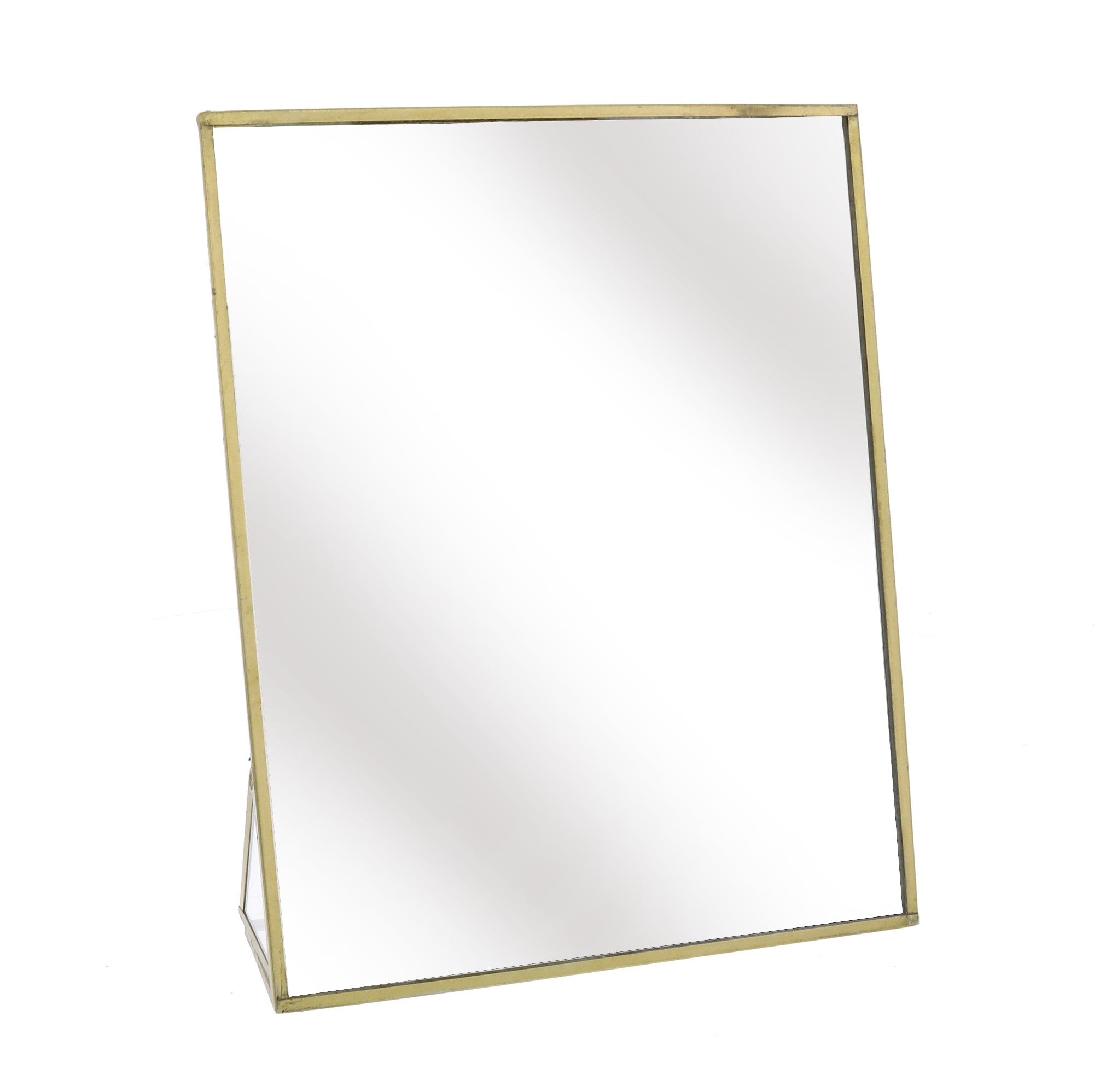 Jumbo Gold Metal Vanity Mirror