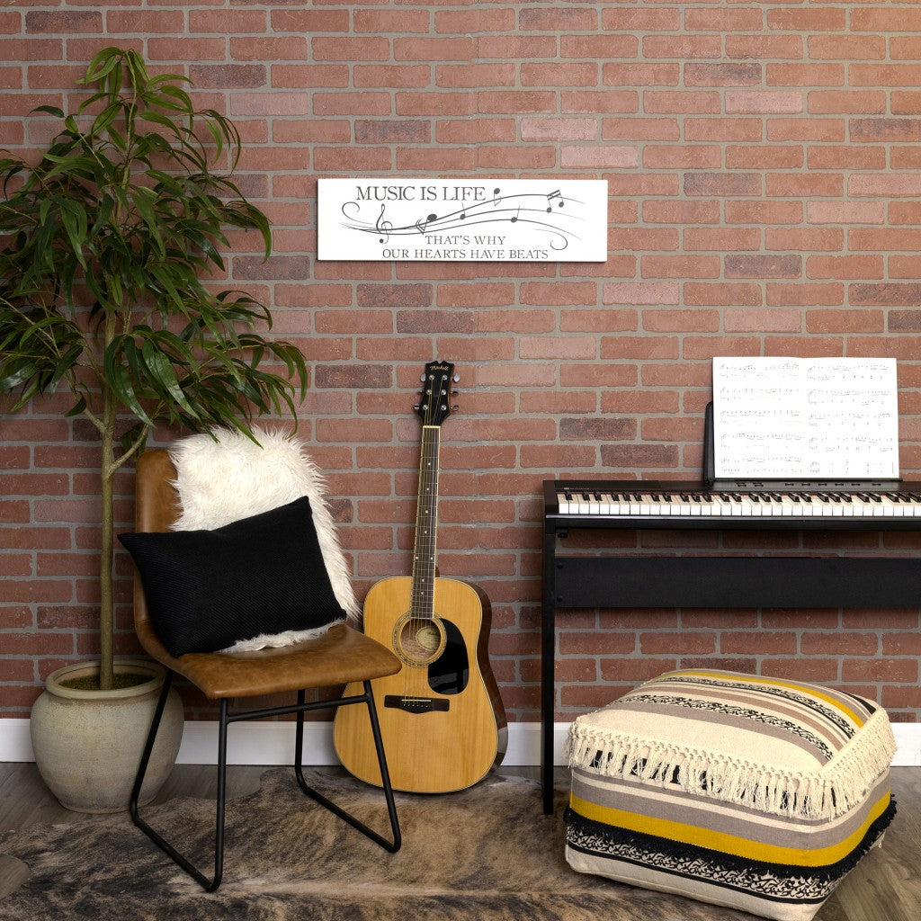 Minimalist Music Is Life Wall Art