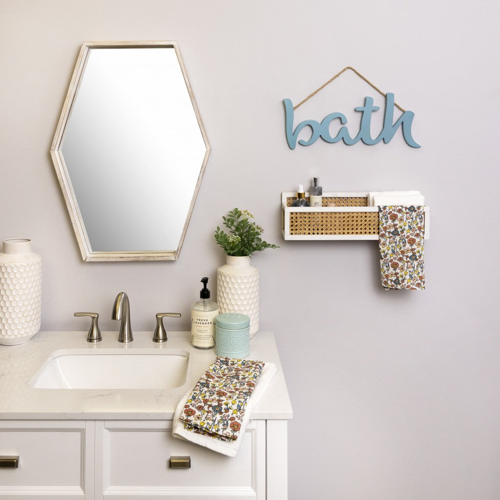 Light Blue Bath Wall Decor