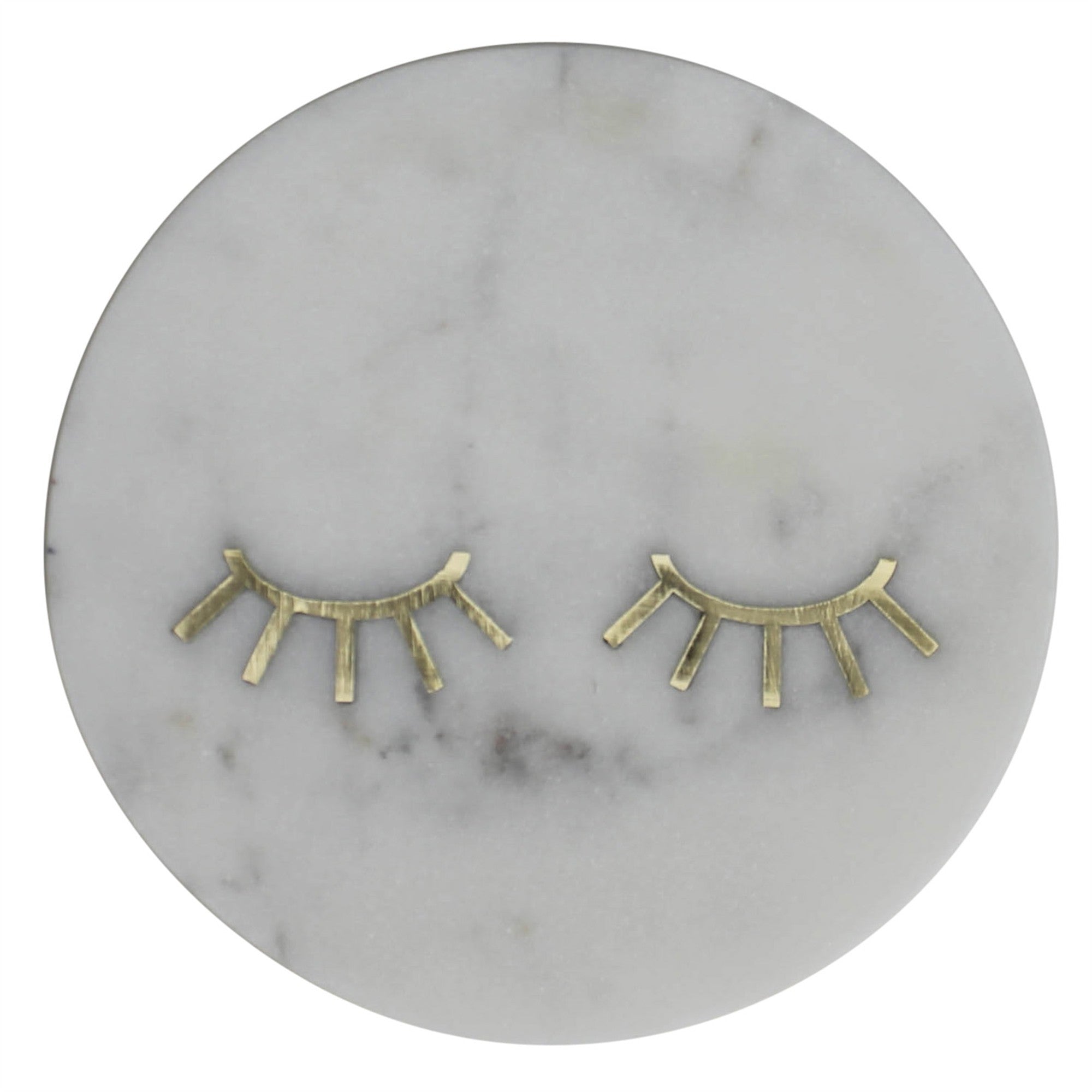 Lashes Inlay Marble Serving Tray