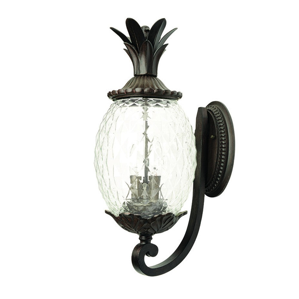 Lanai 3-Light Black Coral Wall Light