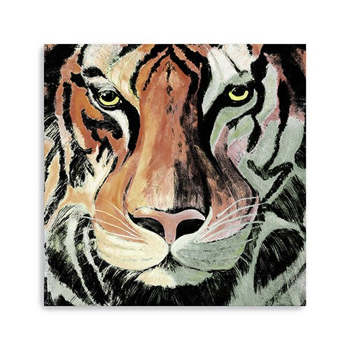 Staring Tiger Portrait Unframed Print Wall Art