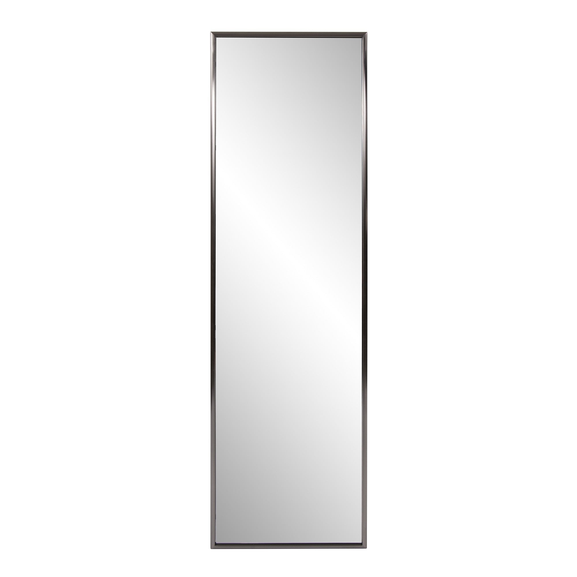 Brushed Titanium Rectangular Full Length Wall Mirror