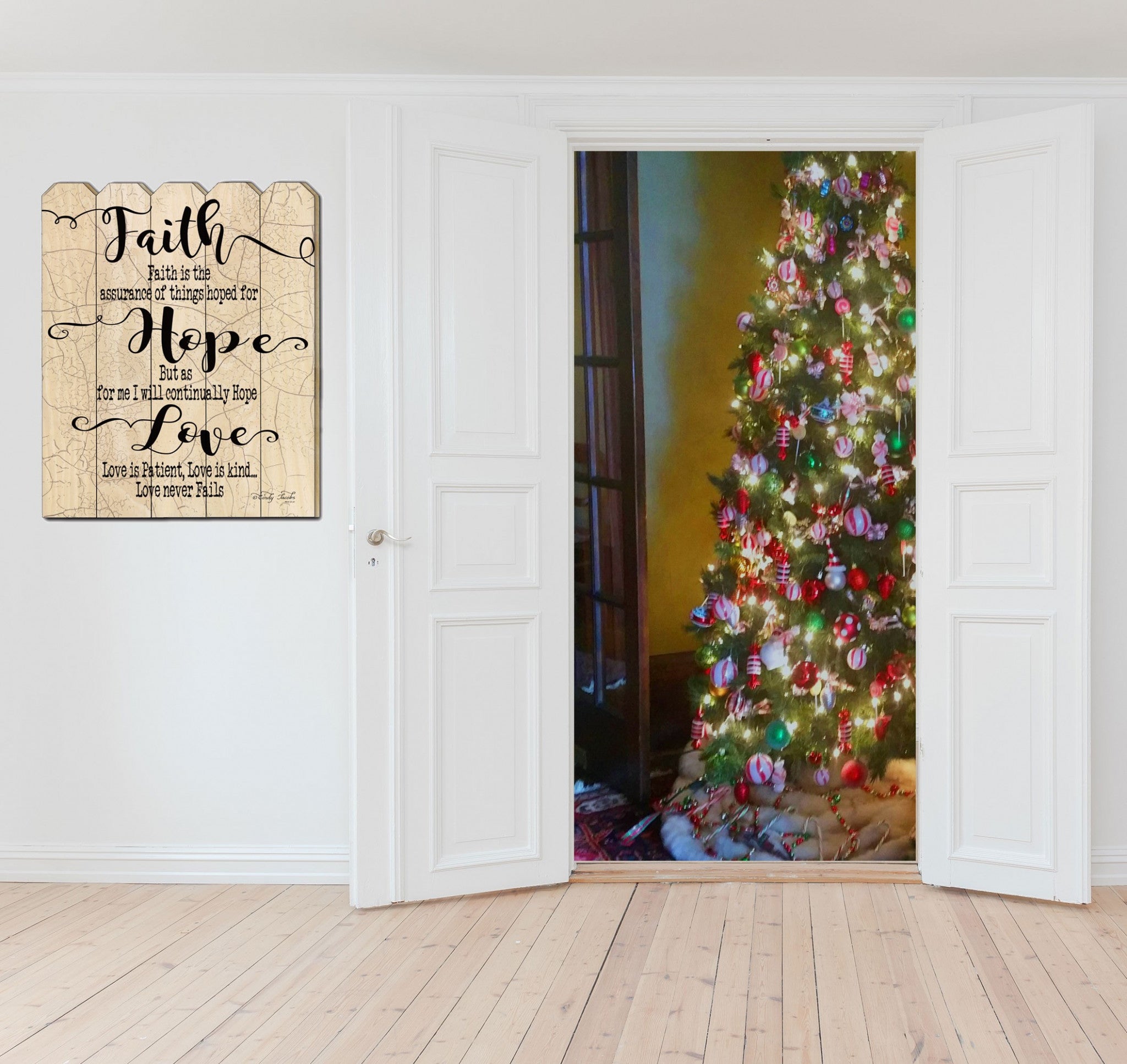 Faith Hope Love Unframed Print Wall Art