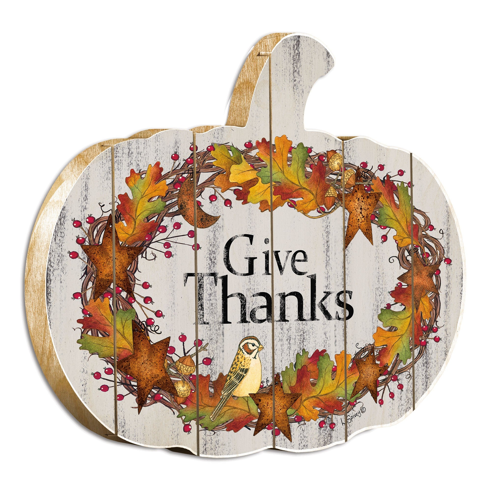 Give Thanks 3 Unframed Print Wall Art