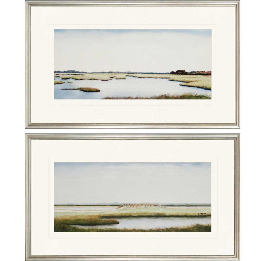 Set Of Two Marshlands I Silver Print Wall Art