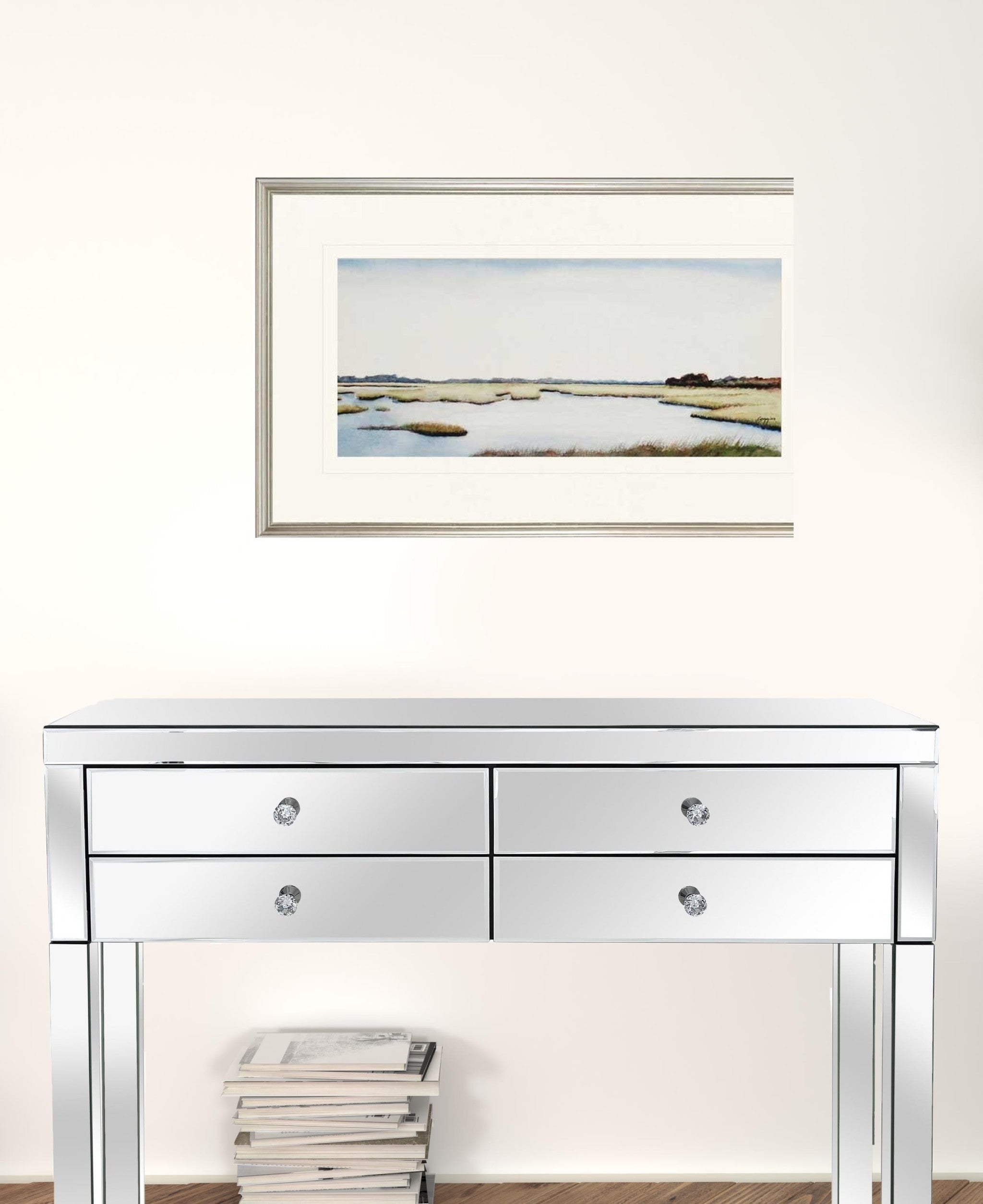 Set Of Two Marshlands I Silver Print Wall Art