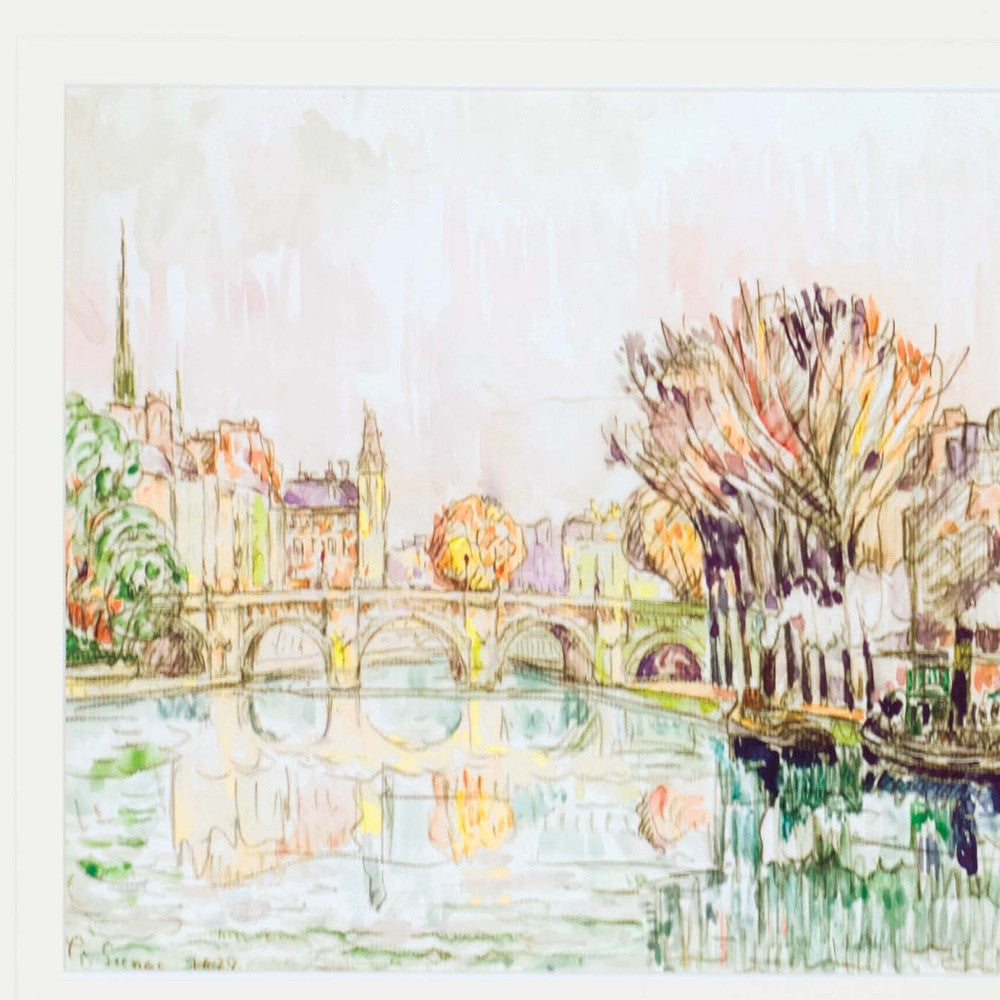 The Pont Neuf Paris Black Print Wall Art