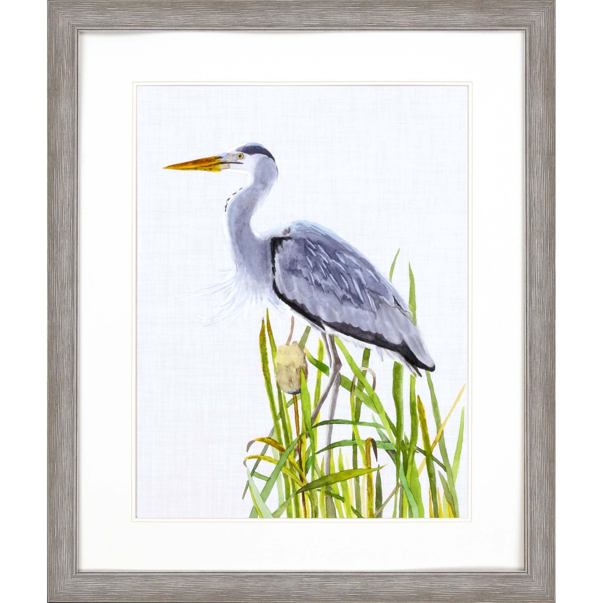 Waterbirds Ii Framed Art Silver Picture Frame Print Wall Art