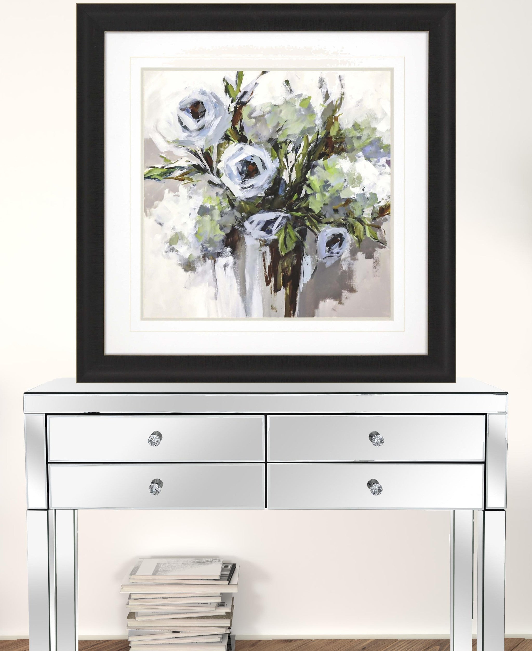 Serene Blossoms 1 Framed Art Brown Picture Frame Print Wall Art