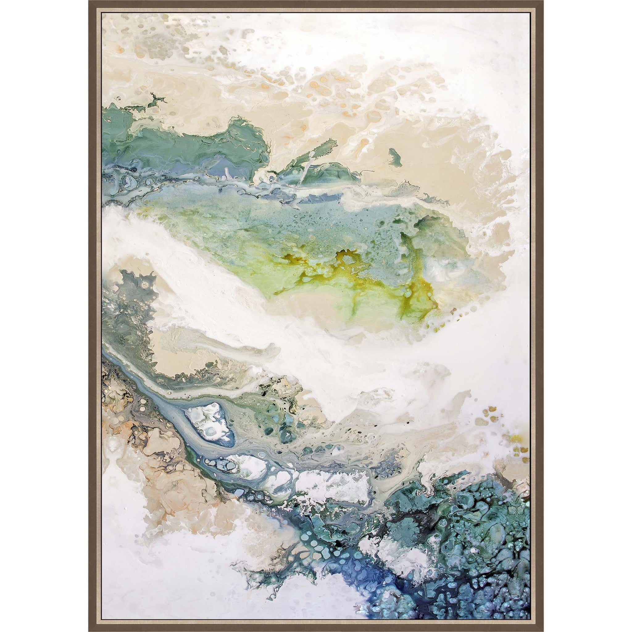 Minutiae Canvas Silver Floater Frame Print Wall Art