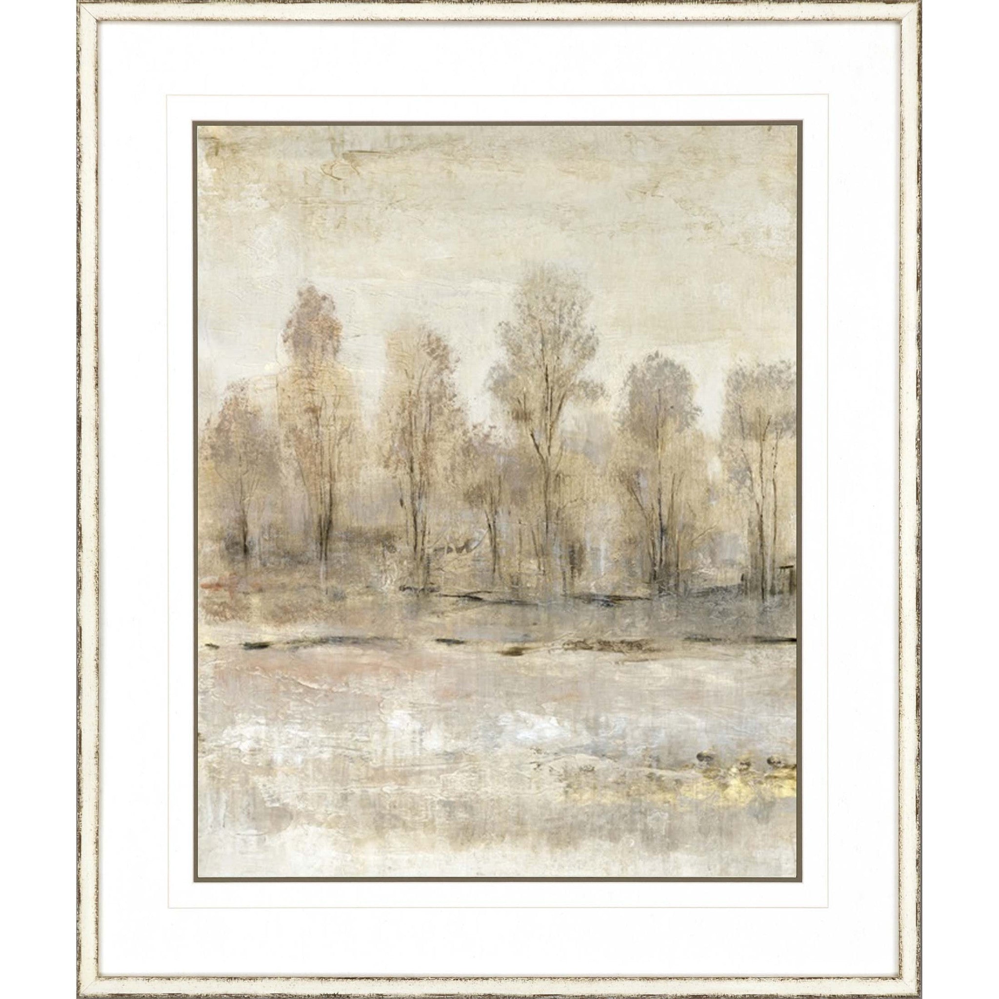 Peaceful Forest I Framed Art White Picture Frame Print Wall Art