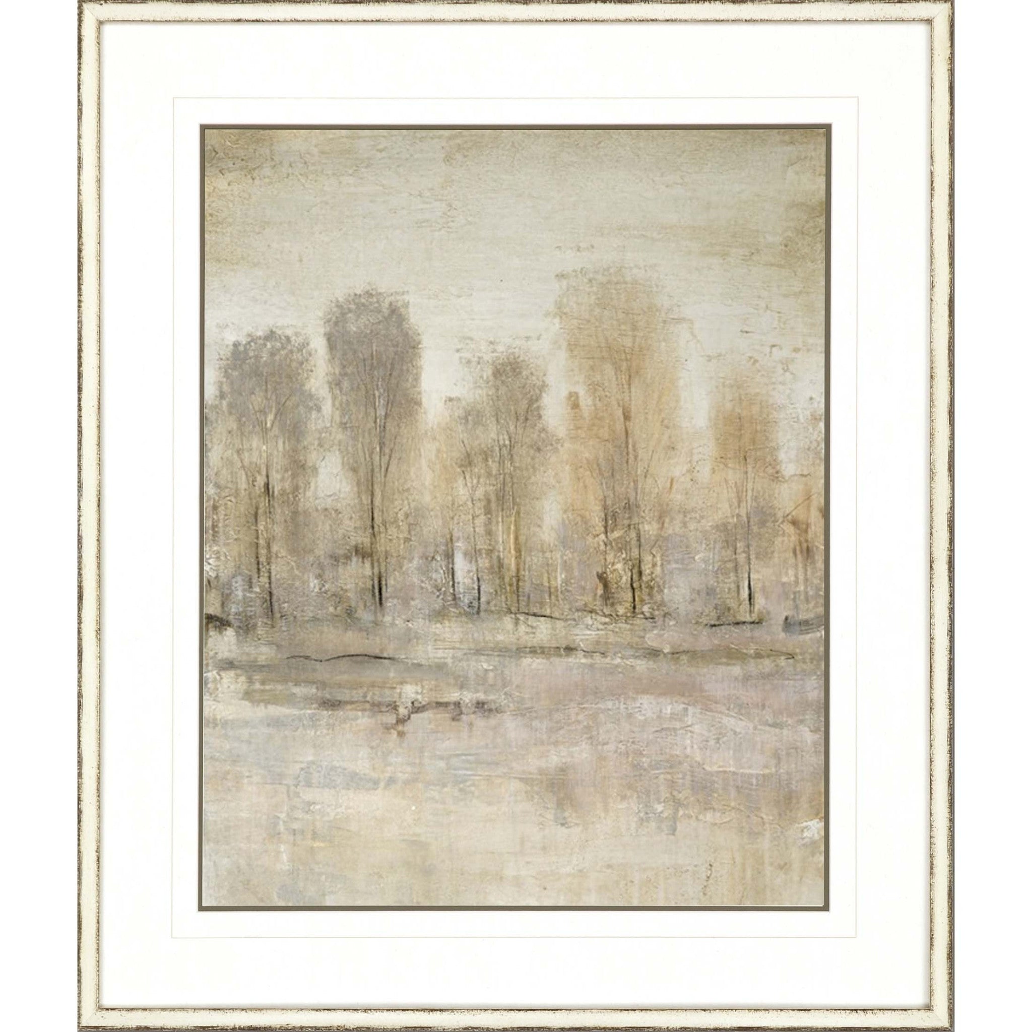 Peaceful Forest Ii Framed Art White Picture Frame Print Wall Art