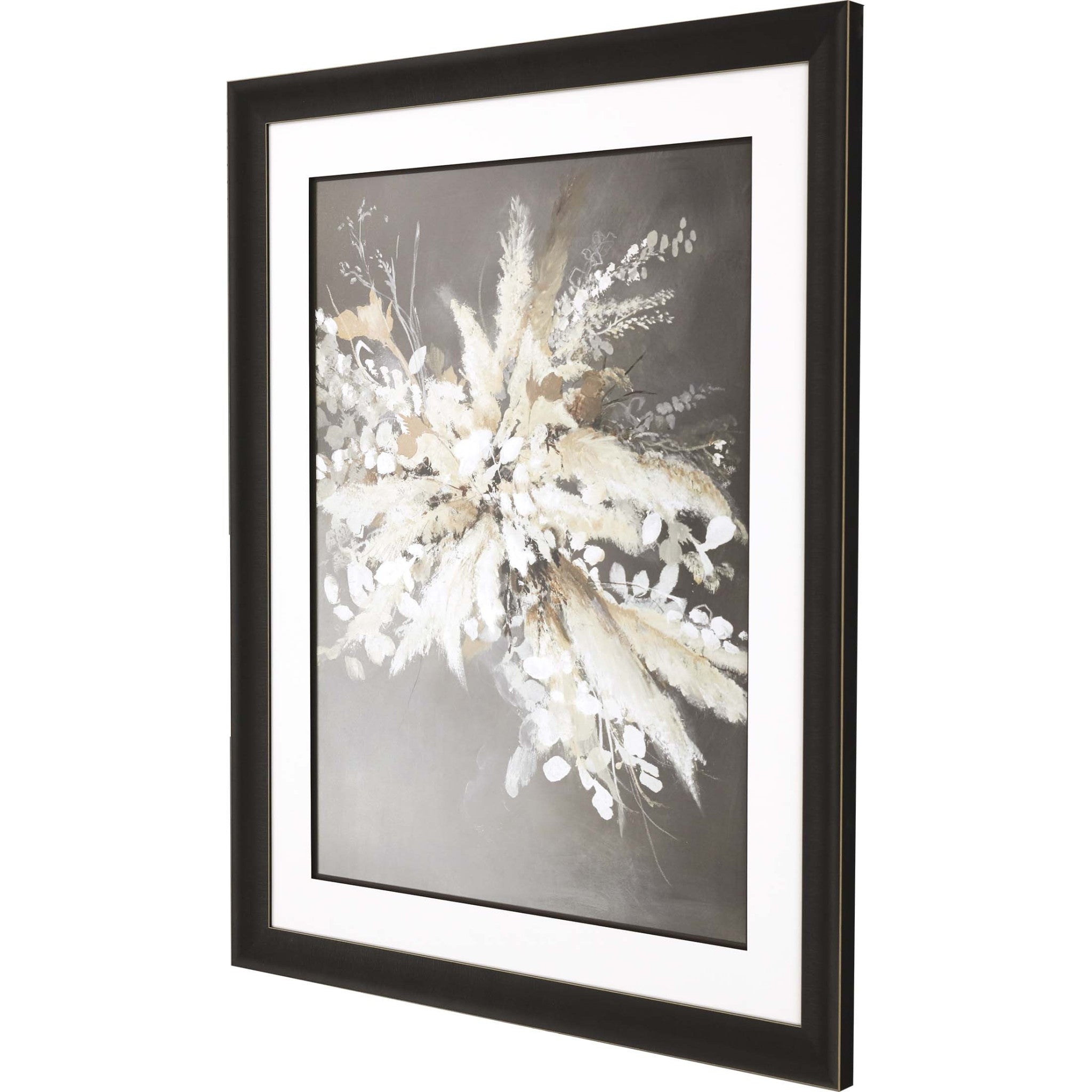 Light Leaves I Framed Art Brown Picture Frame Print Wall Art