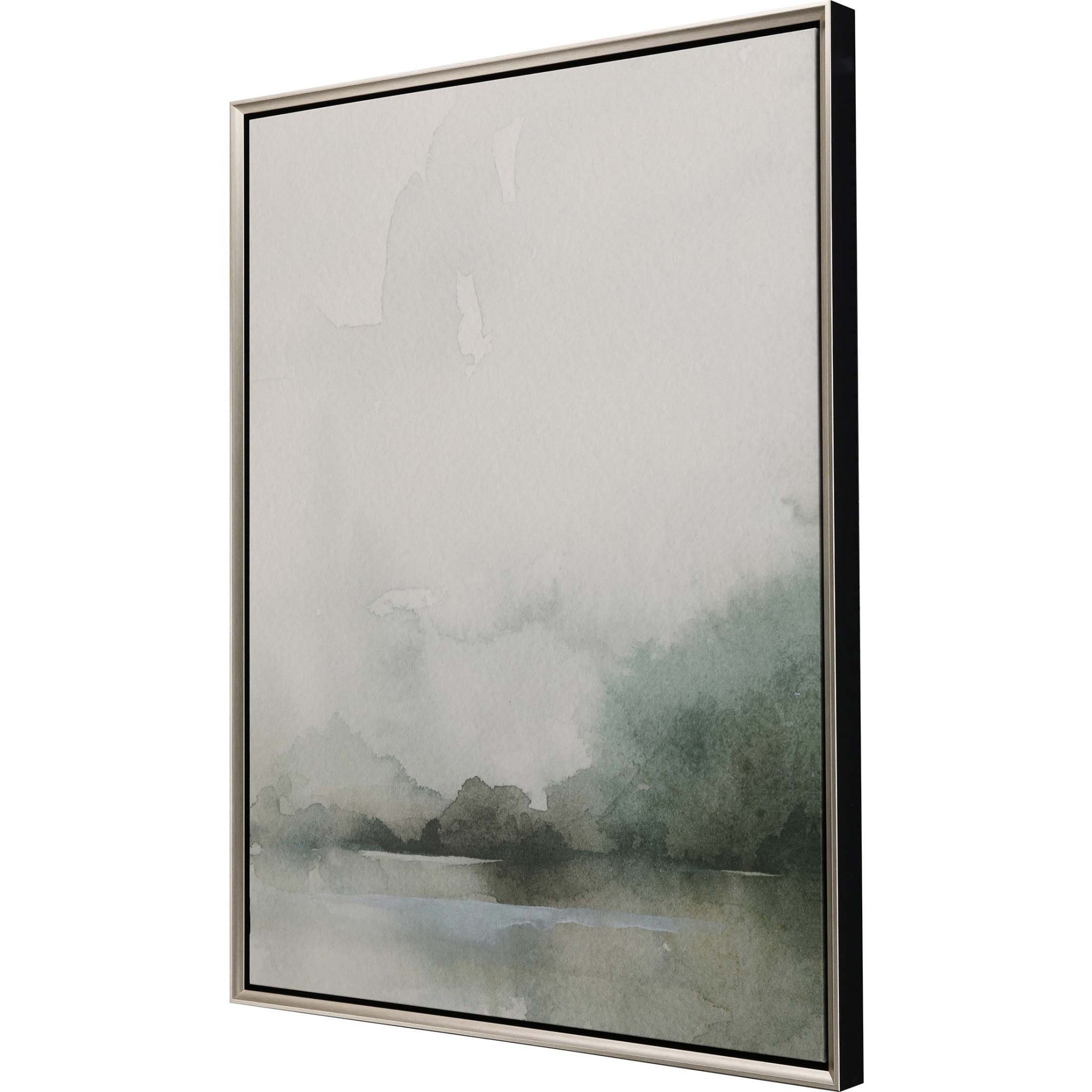 Heavy Fog Ii Canvas Silver Floater Frame Print Wall Art