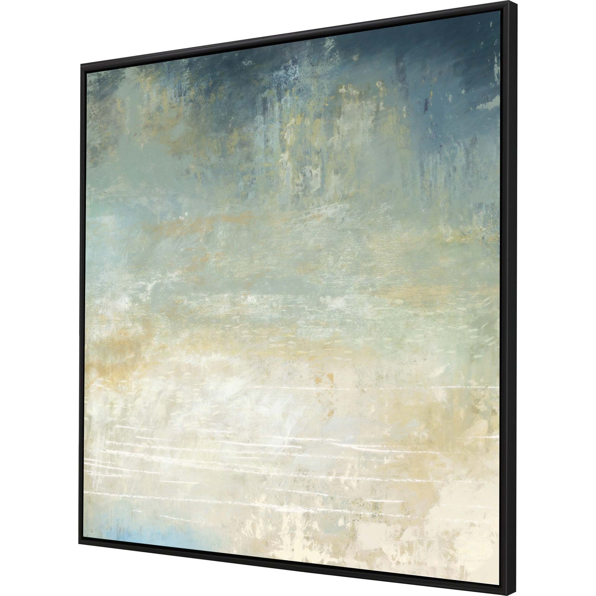 Water Music Canvas Black Floater Frame Print Wall Art