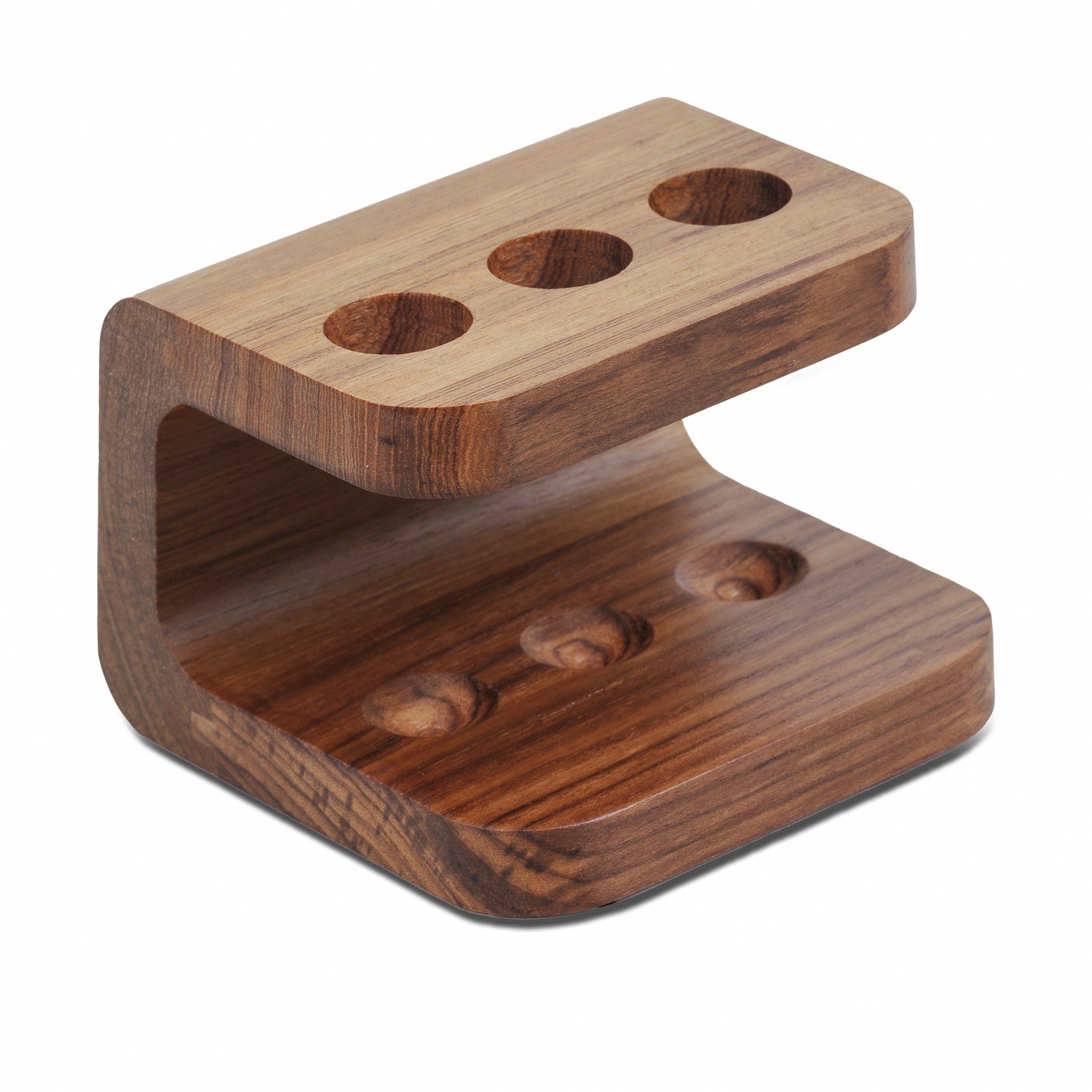 Designer Genuine Teak Toothbrush Holder