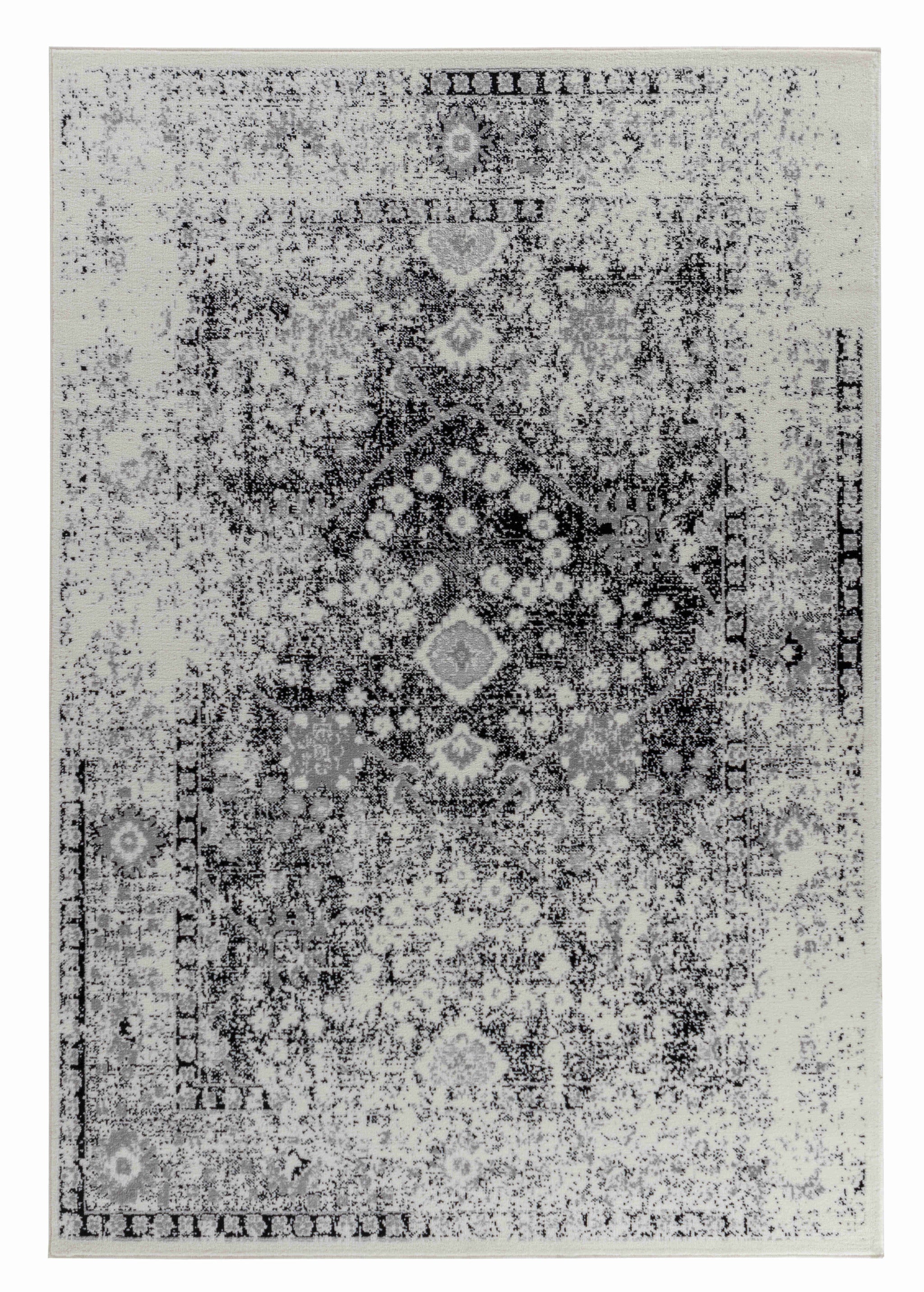 8' X 11' Black Oriental Area Rug