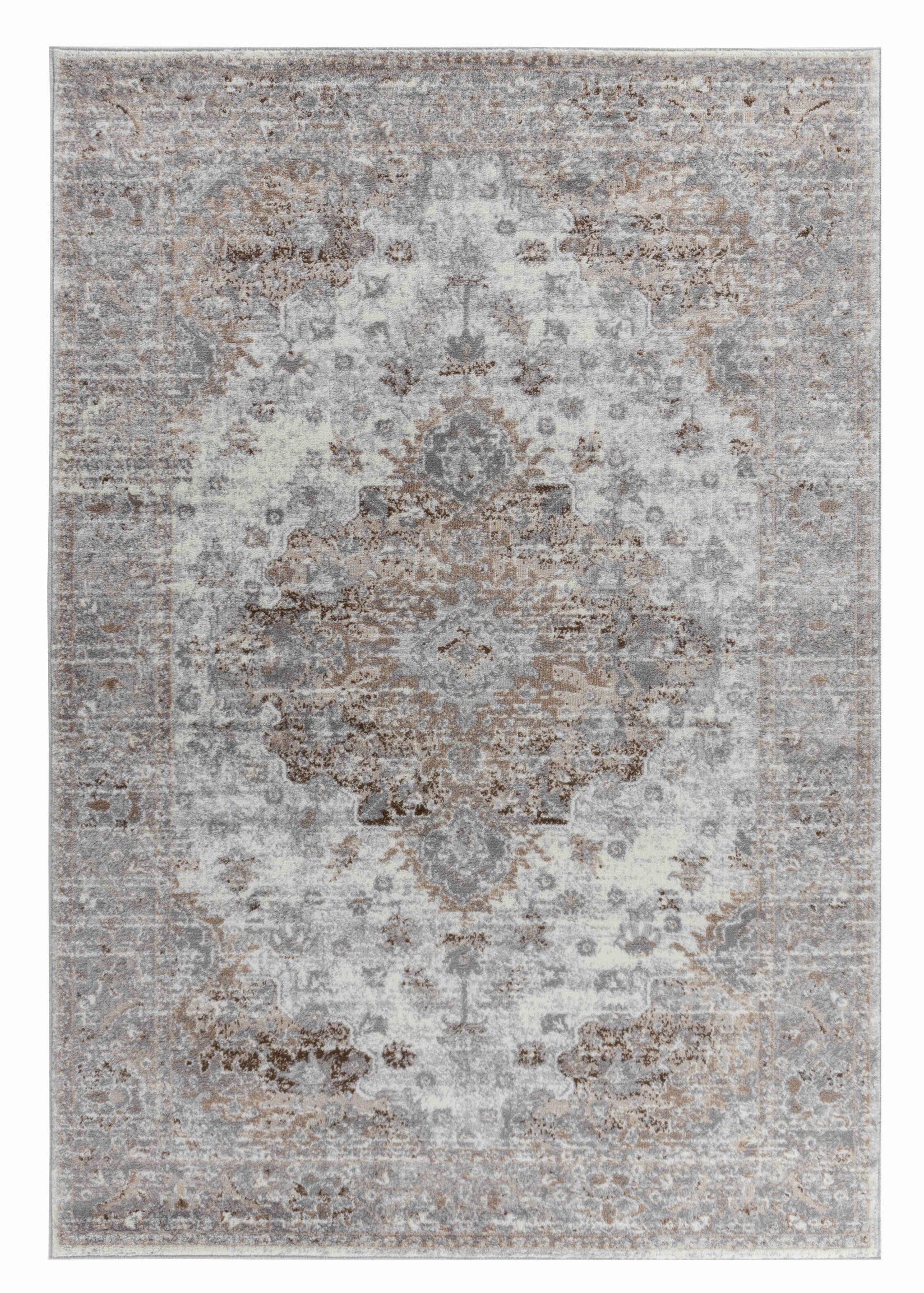 4' X 6' Brown Oriental Area Rug