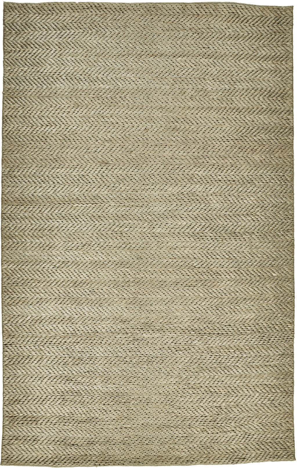 5' X 8' Tan Orange And Brown Hand Woven Area Rug