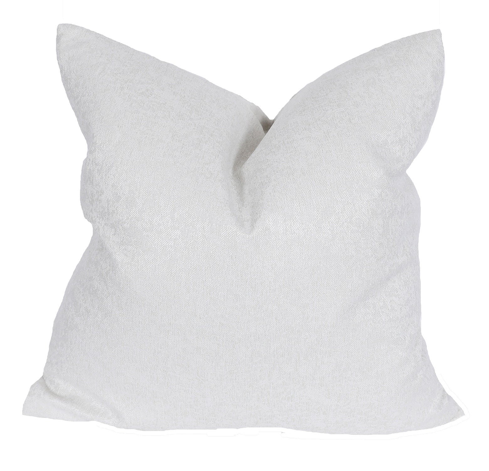 22" X 22" White Polyester Zippered Pillow