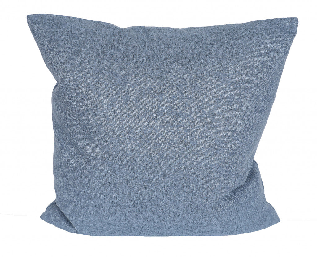 22" X 22" Gray Polyester Zippered Pillow