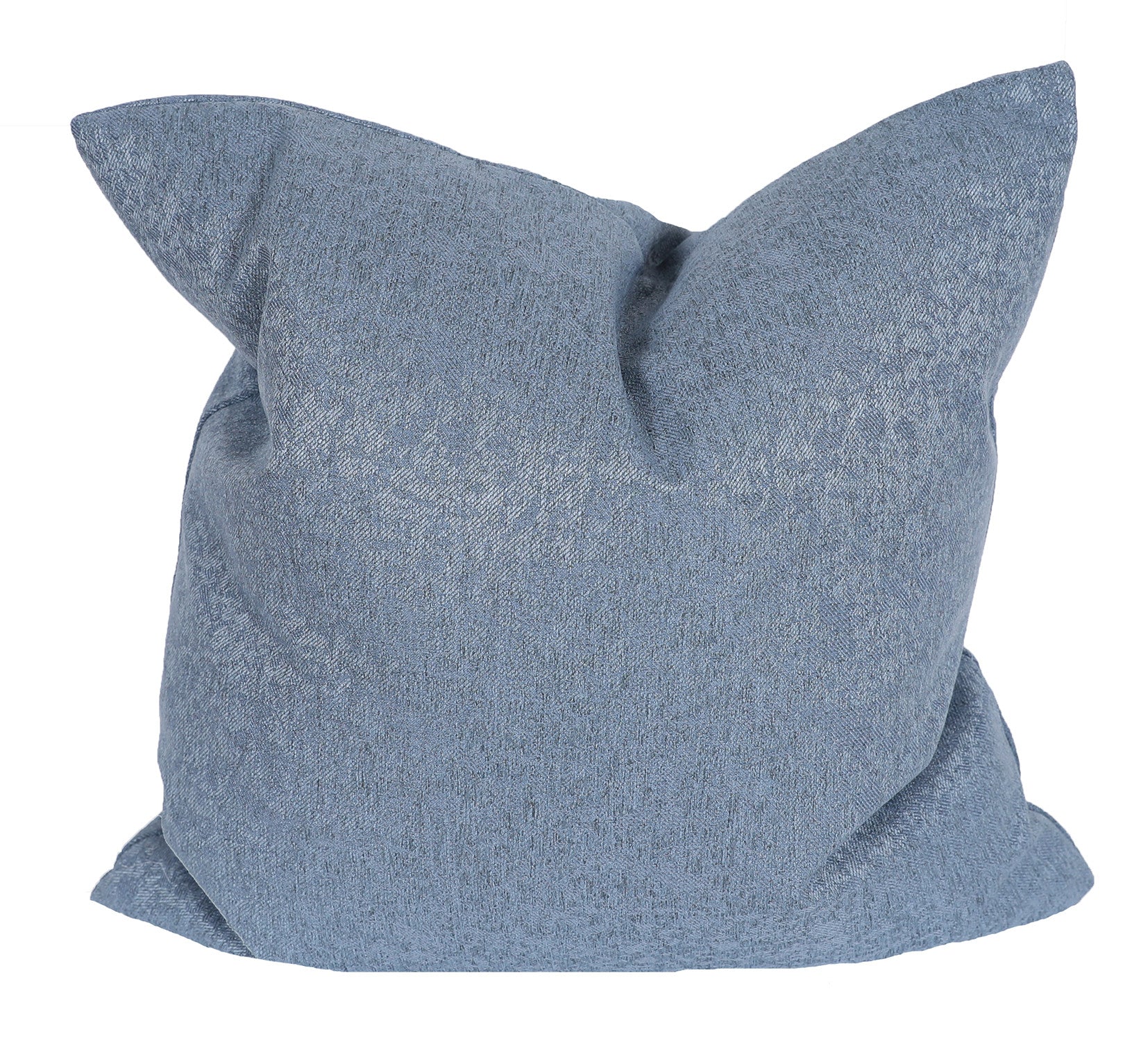 22" X 22" Gray Polyester Zippered Pillow