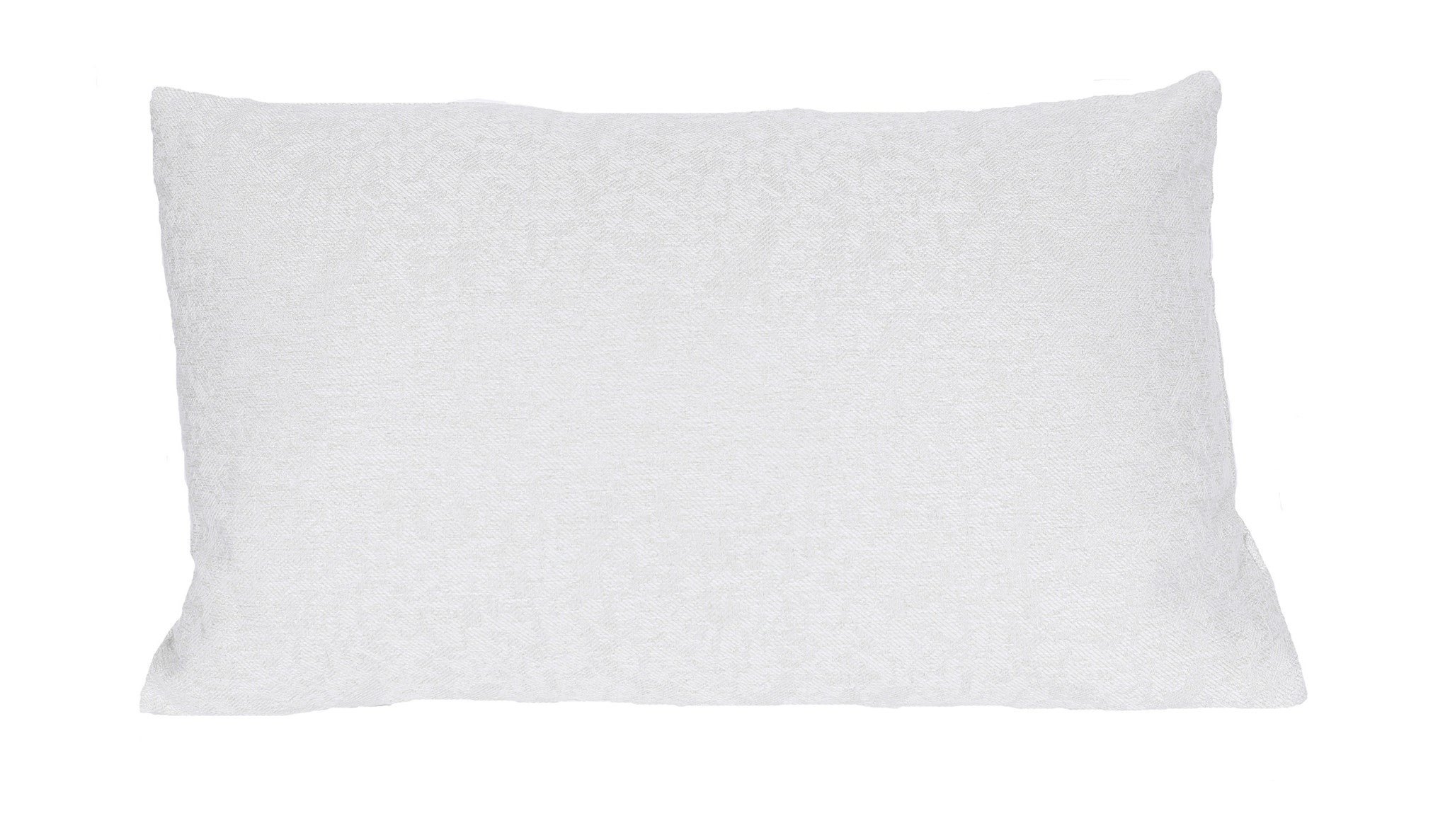 13" X 21" White Polyester Zippered Pillow