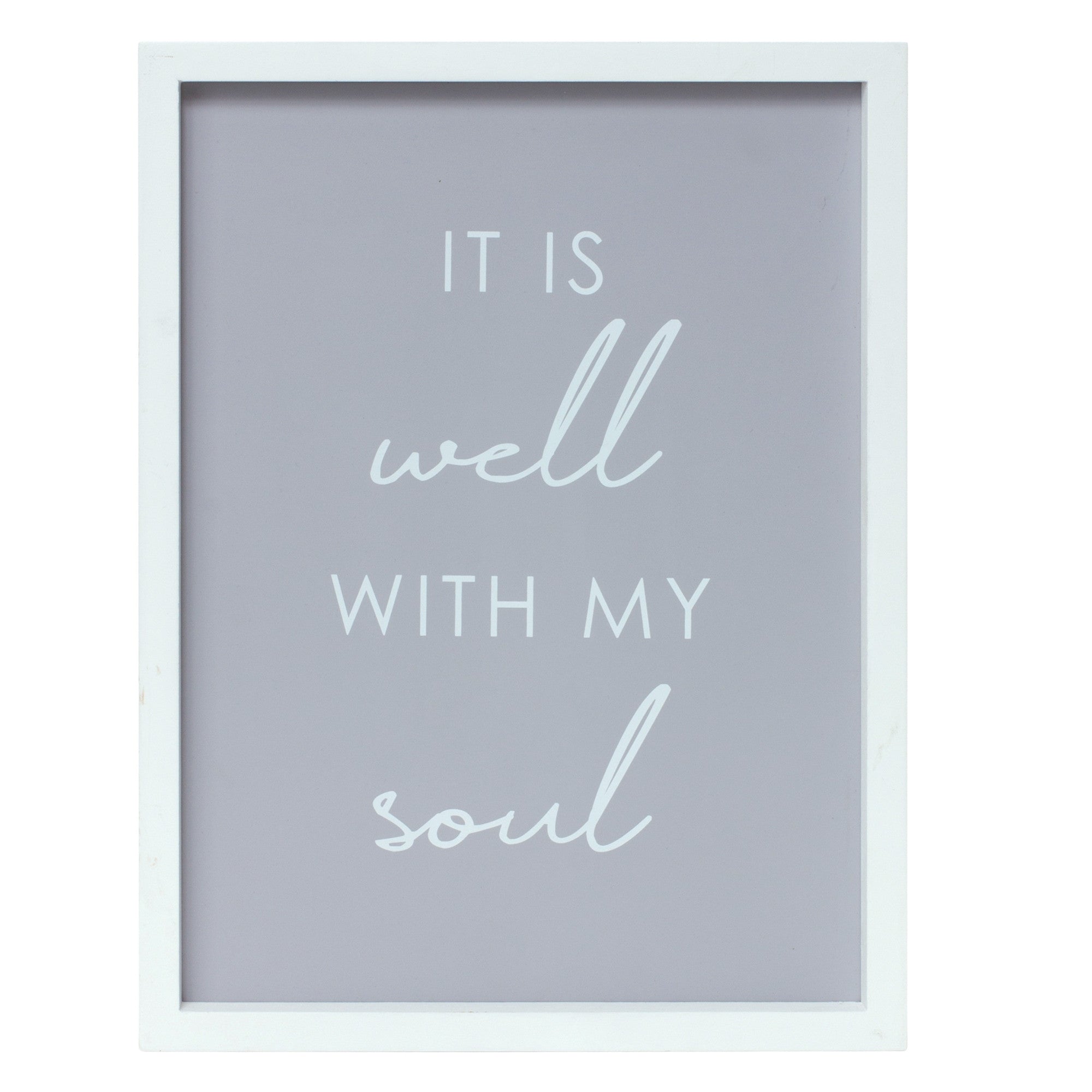 Set Of Two Gray Thankful Wall Decor